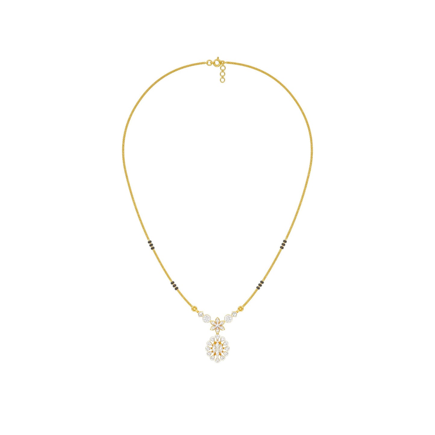Dhrishti Diamond Mangalsutra 18 KT / Yellow Gold