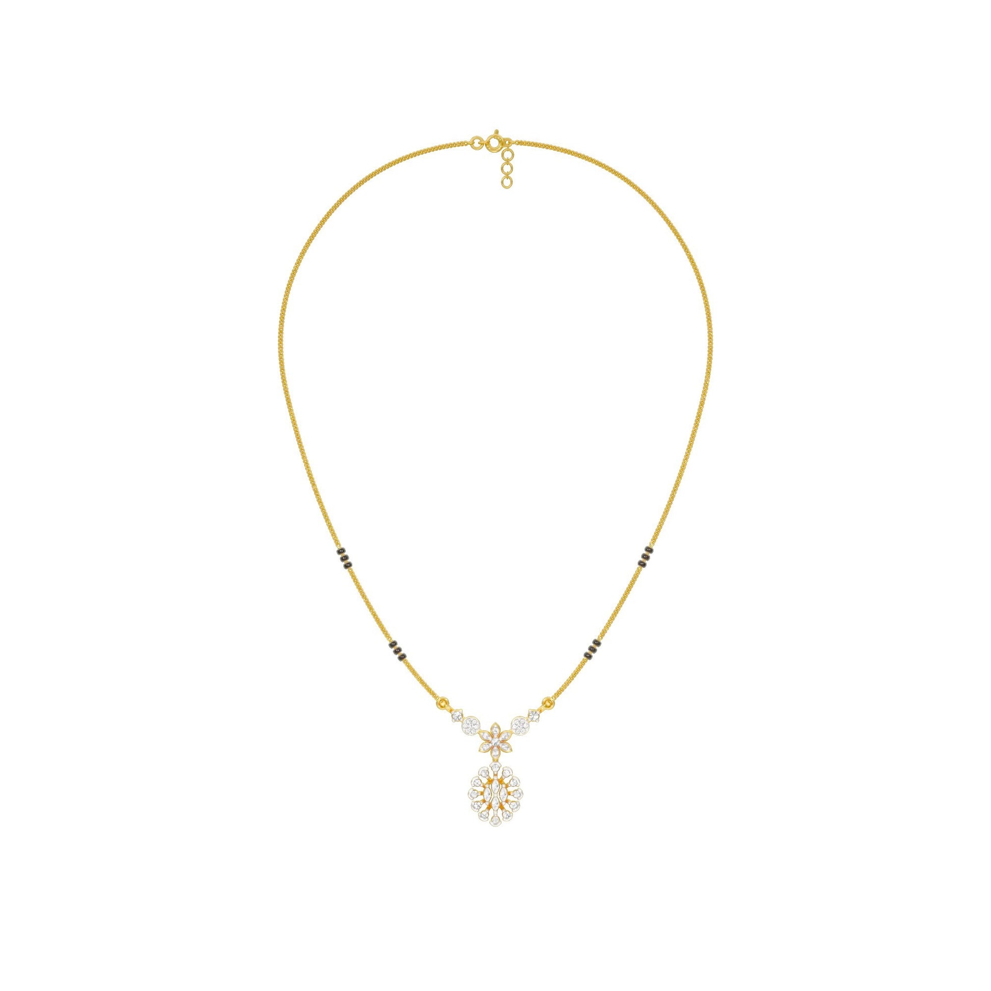 Dhrishti Diamond Mangalsutra 18 KT / Yellow Gold