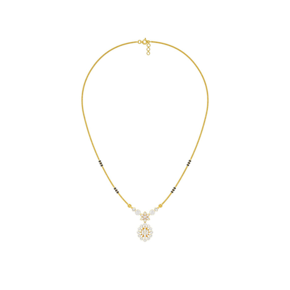 Dhrishti Diamond Mangalsutra 18 KT / Yellow Gold