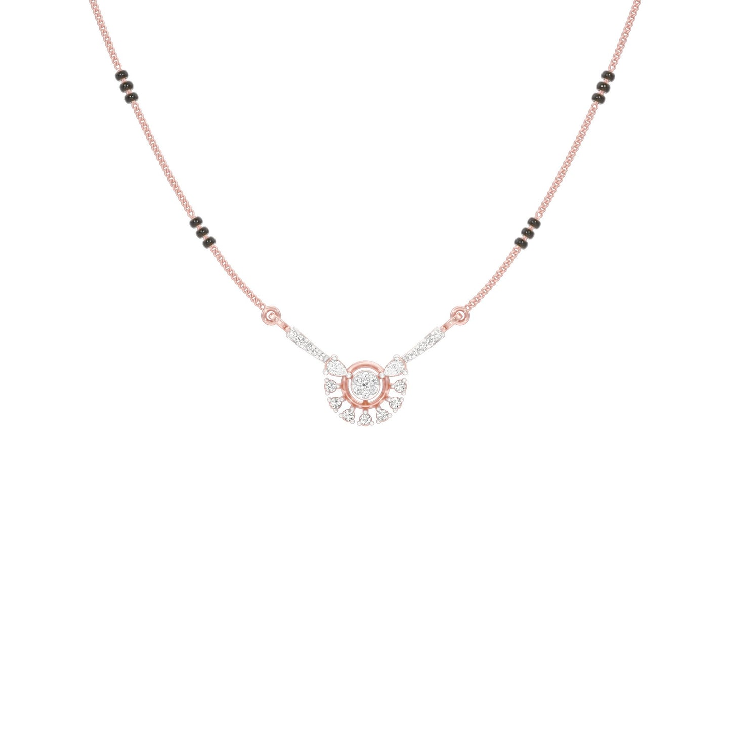 Jyoti Diamond Mangalsutra 18 KT / Rose Gold