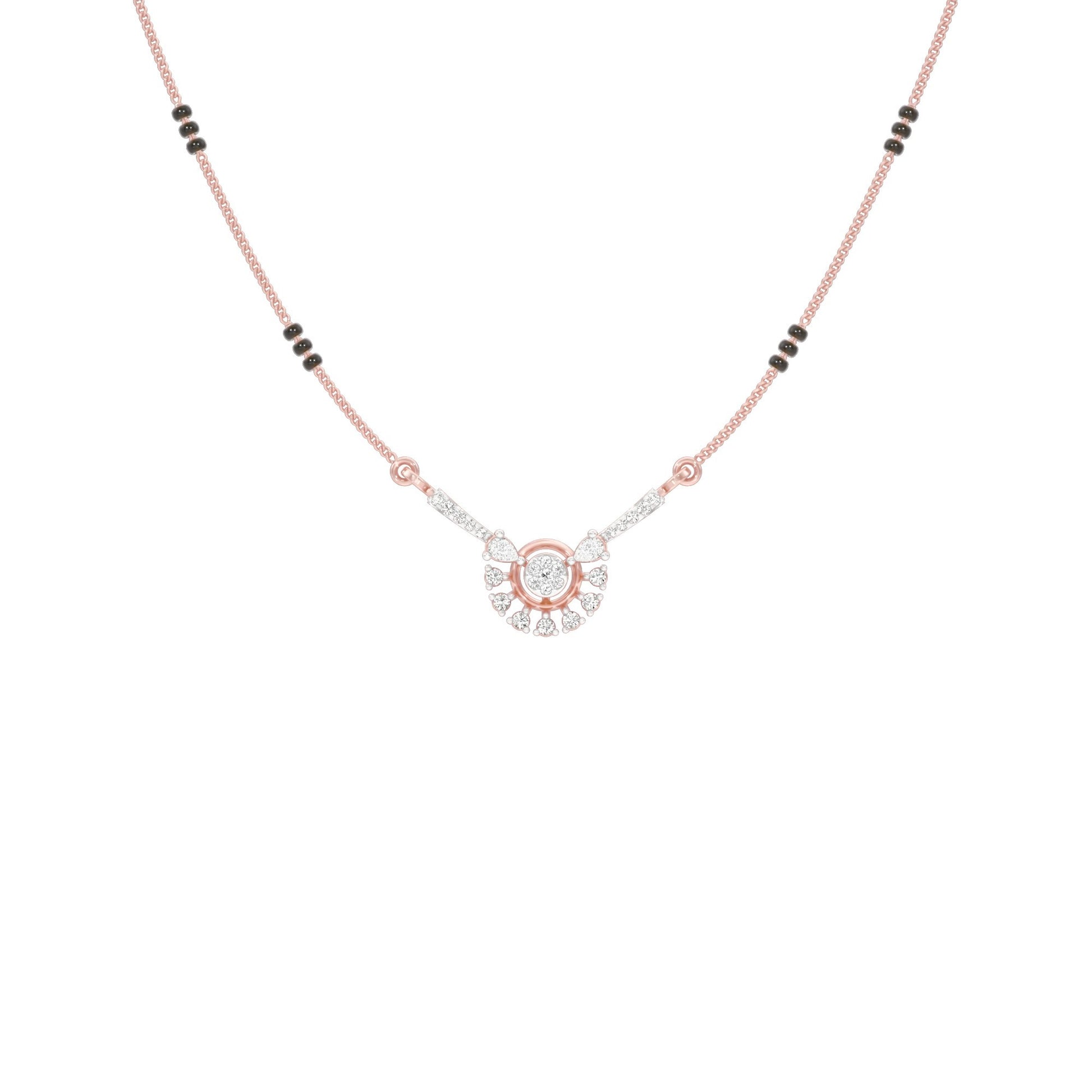 Jyoti Diamond Mangalsutra 18 KT / Rose Gold