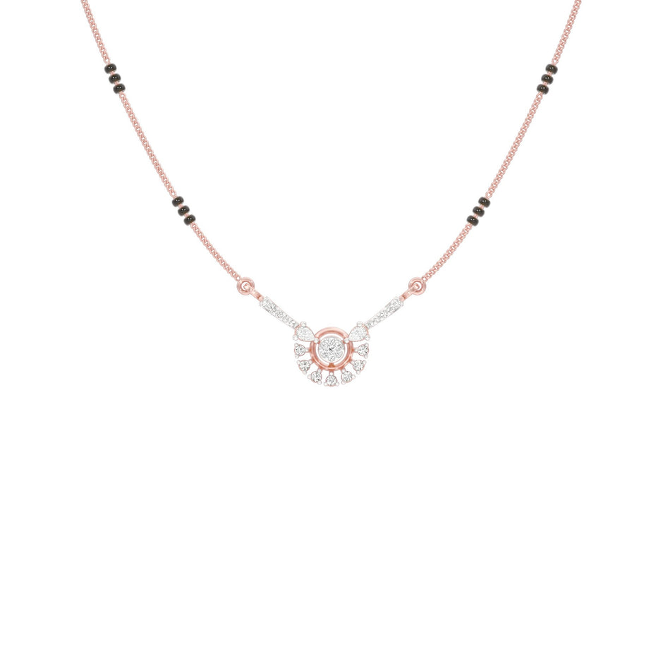 Jyoti Diamond Mangalsutra 18 KT / Rose Gold