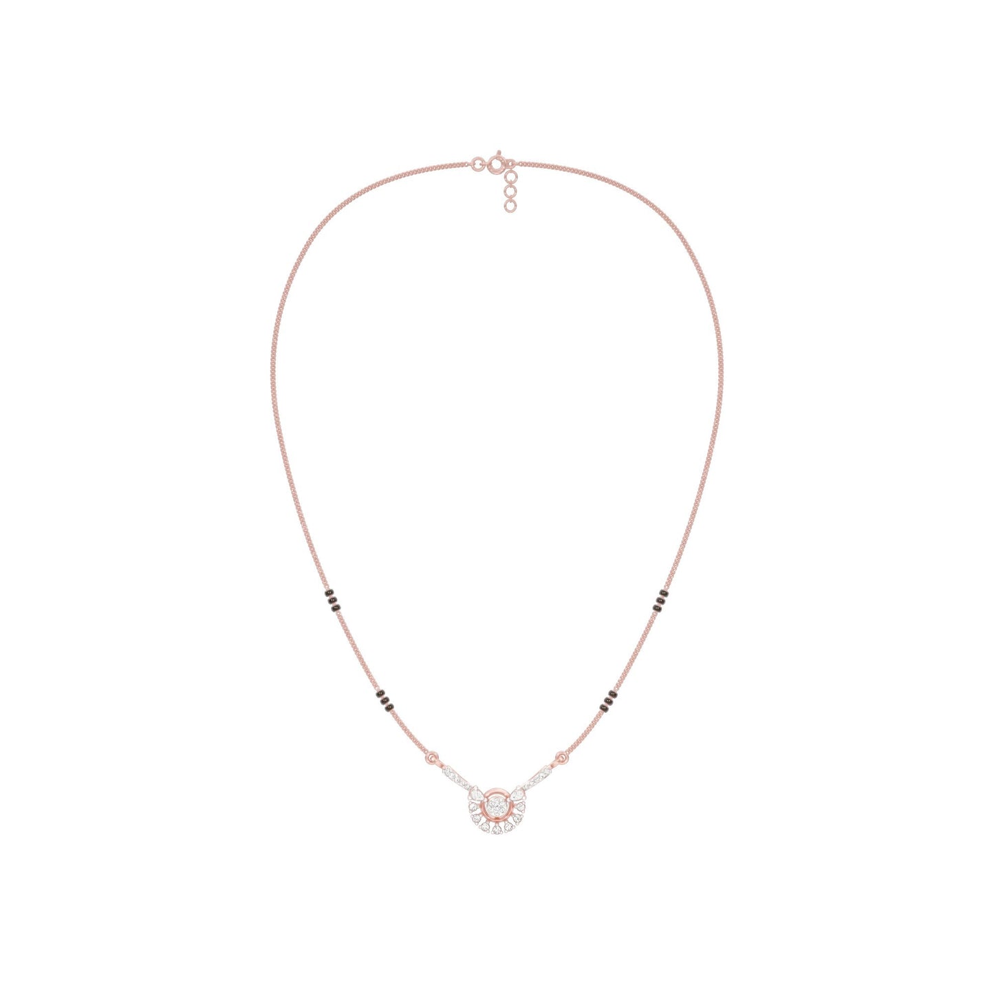 Jyoti Diamond Mangalsutra 18 KT / Rose Gold