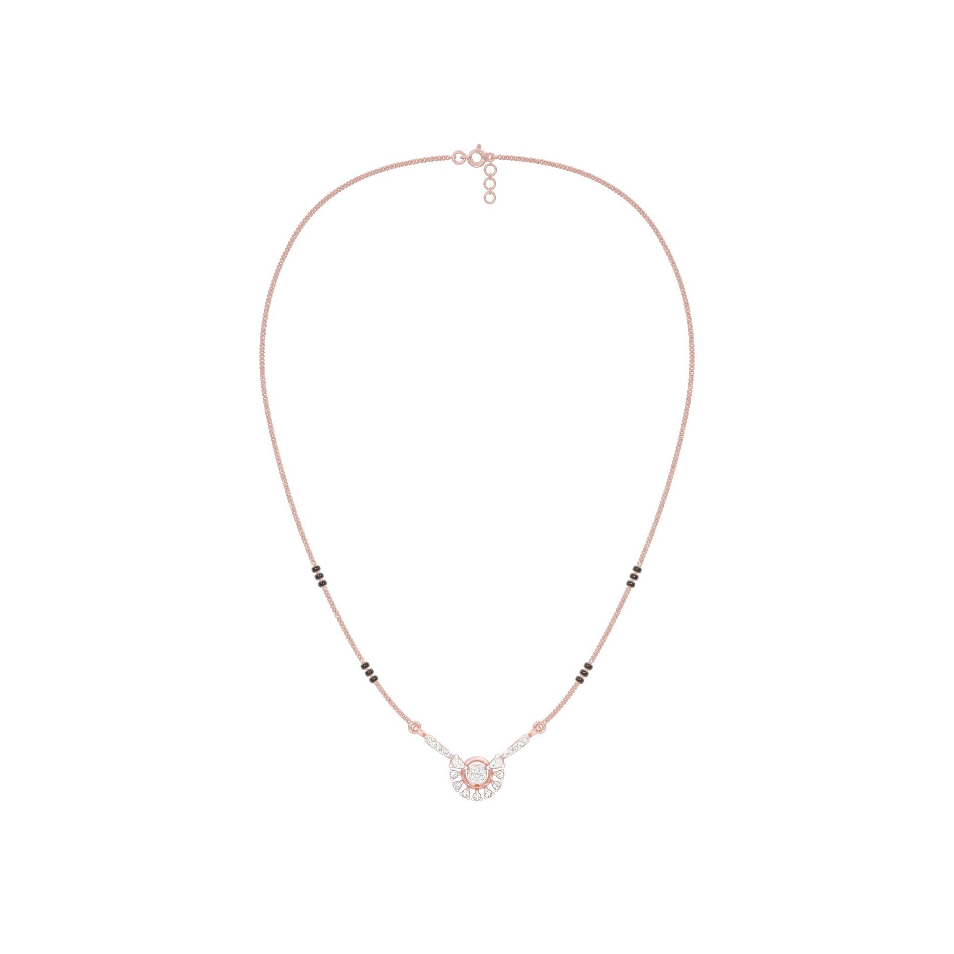 Jyoti Diamond Mangalsutra 18 KT / Rose Gold