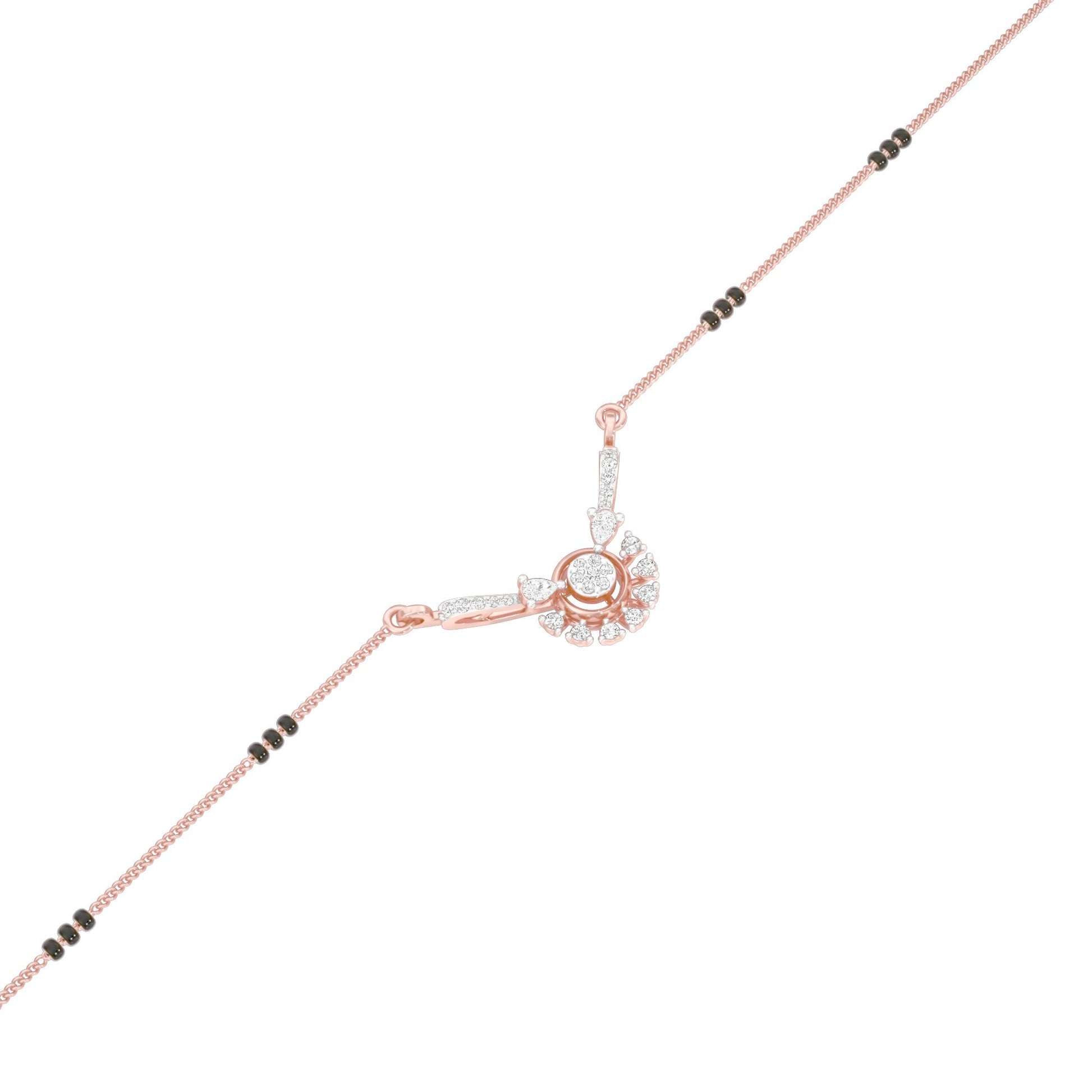 Jyoti Diamond Mangalsutra 18 KT / Rose Gold