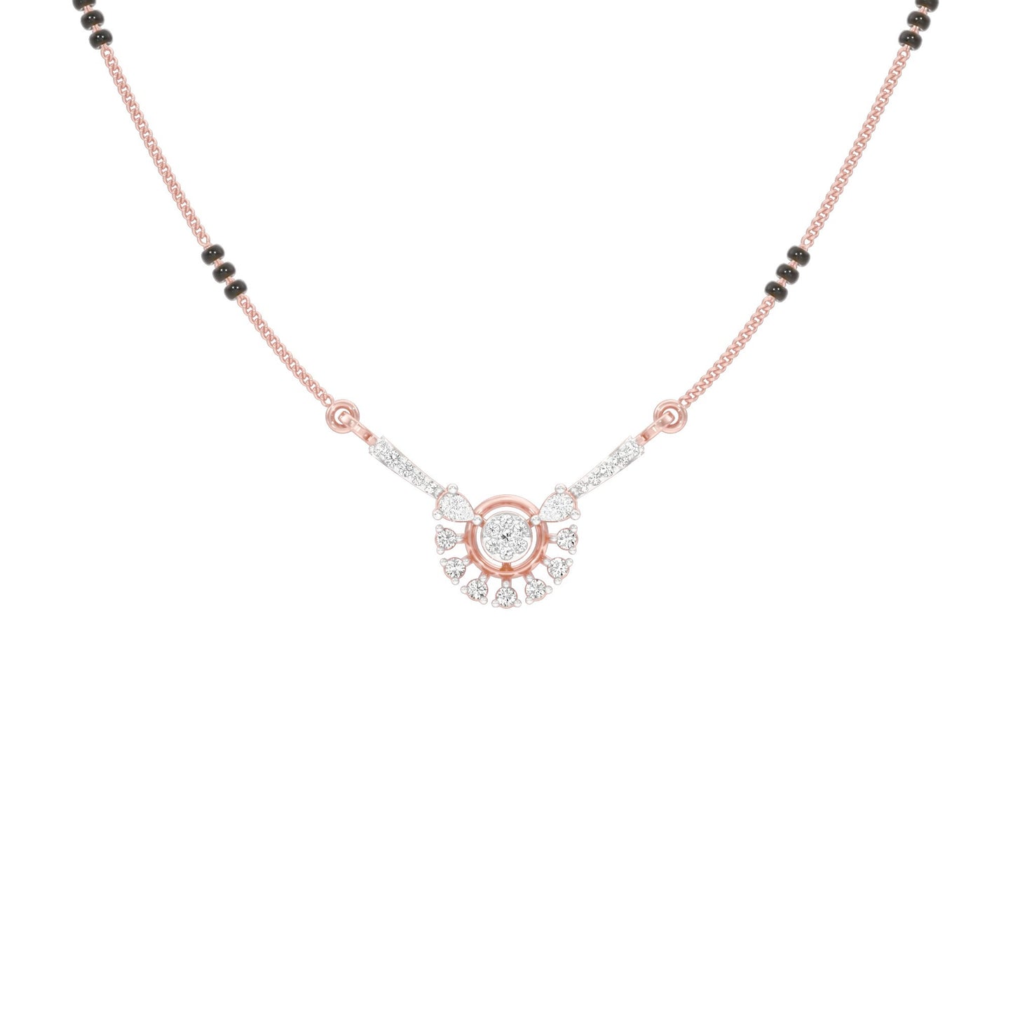 Jyoti Diamond Mangalsutra 18 KT / Rose Gold