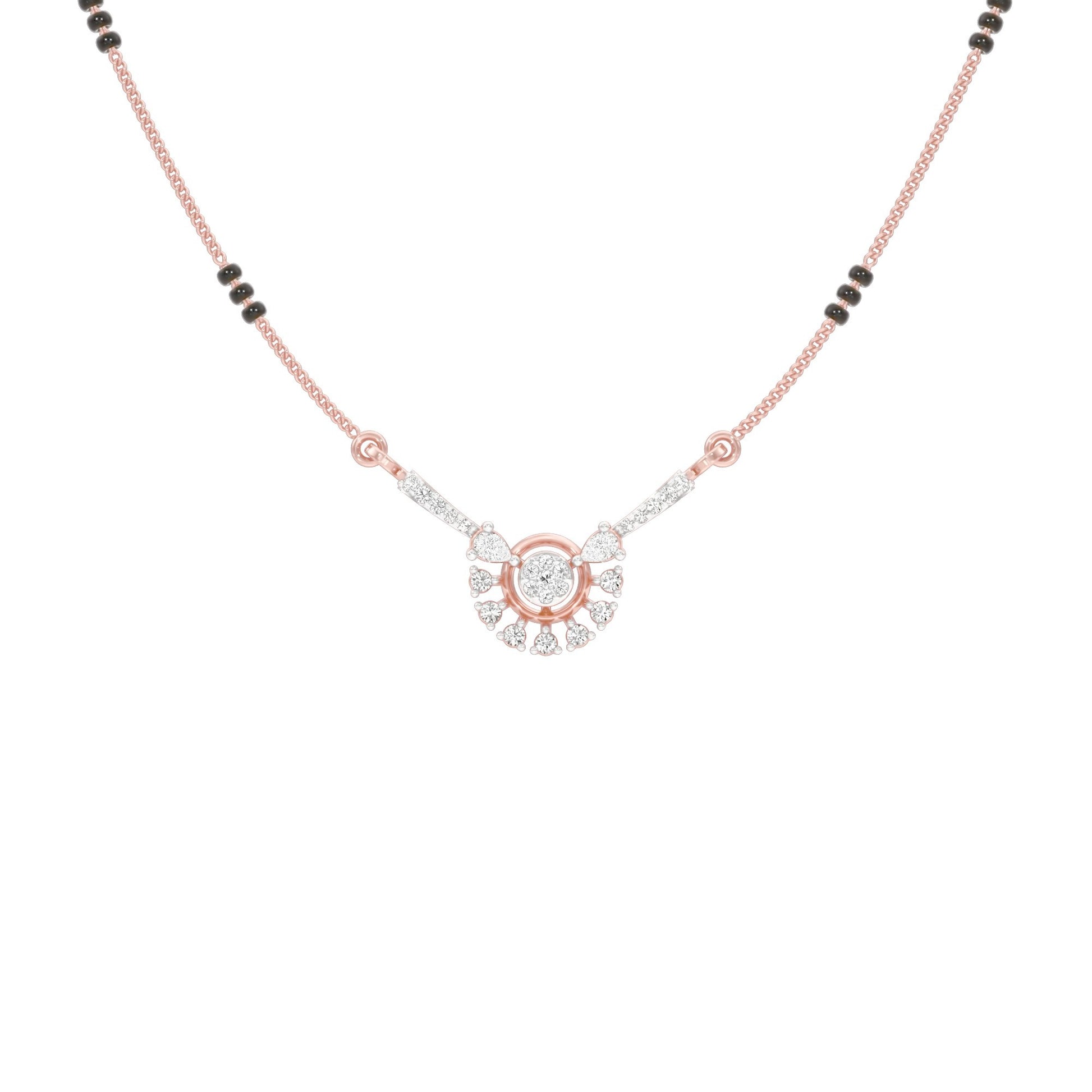 Jyoti Diamond Mangalsutra 18 KT / Rose Gold