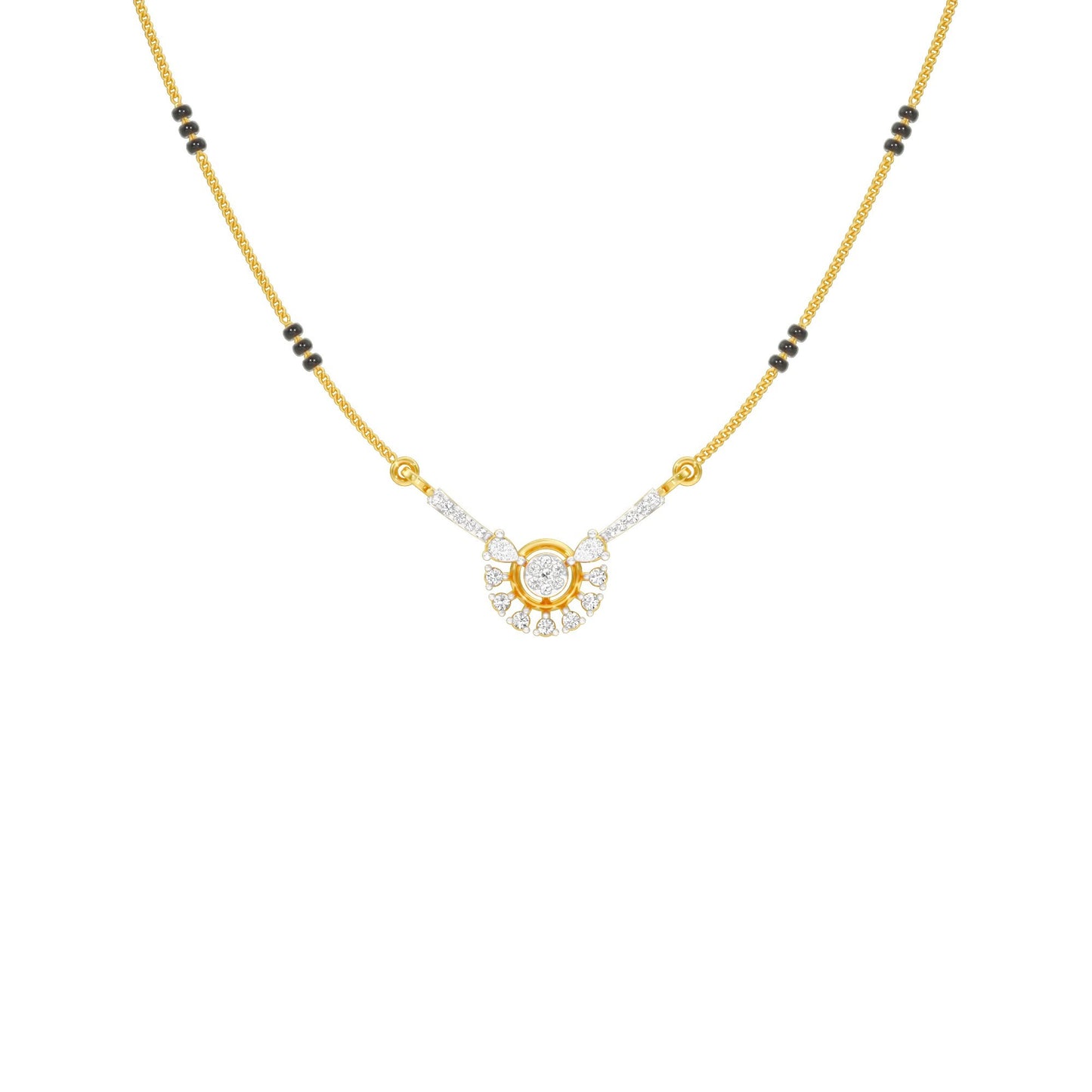 Jyoti Diamond Mangalsutra 18 KT / Yellow Gold