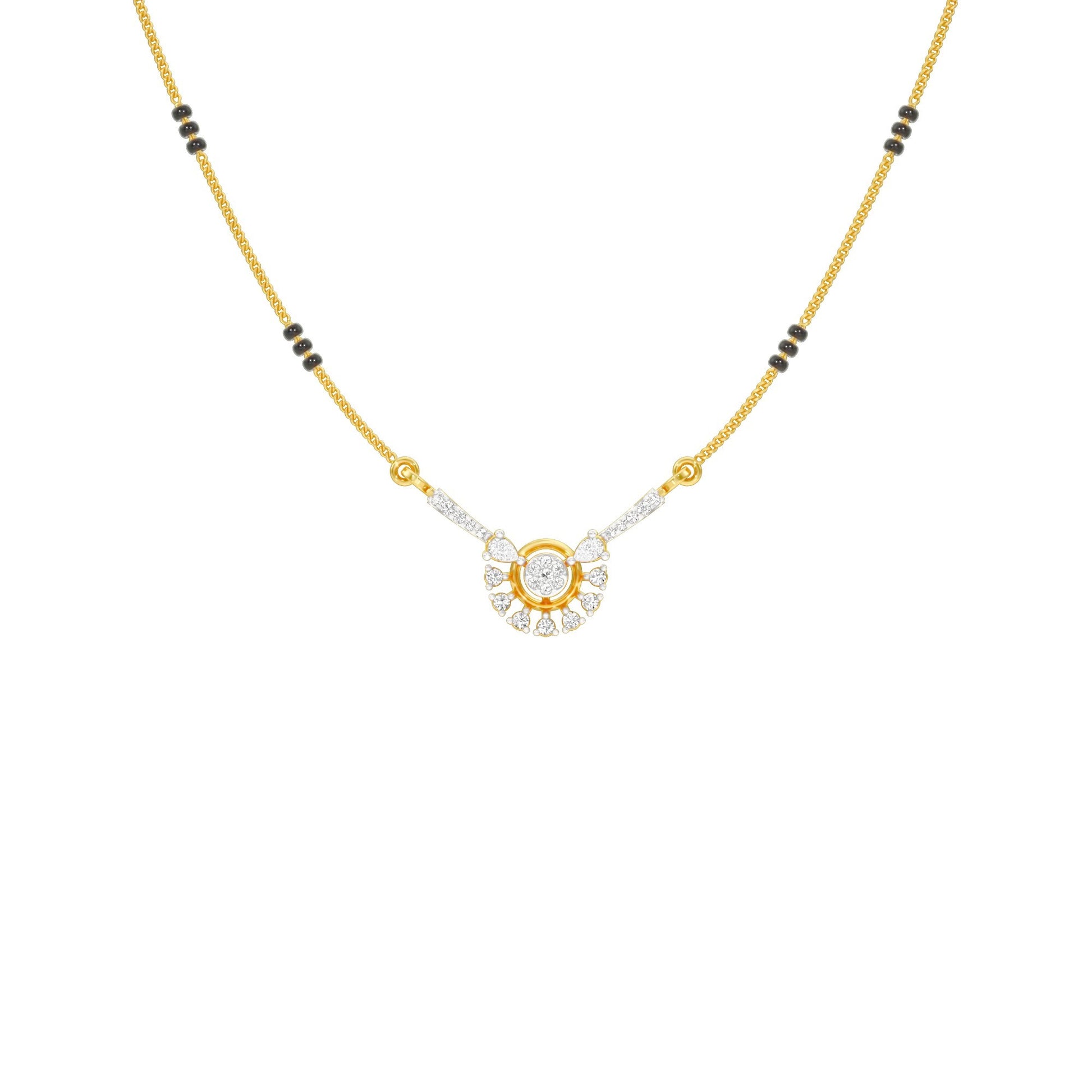 Jyoti Diamond Mangalsutra 18 KT / Yellow Gold