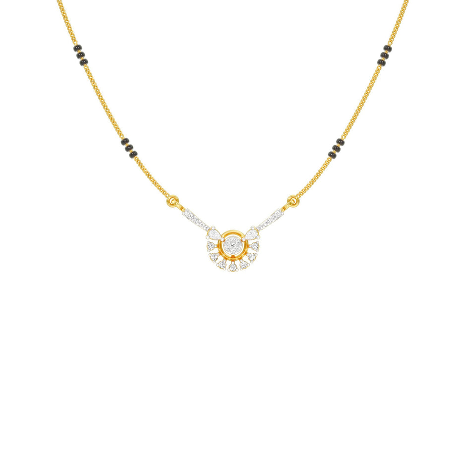 Jyoti Diamond Mangalsutra 18 KT / Yellow Gold