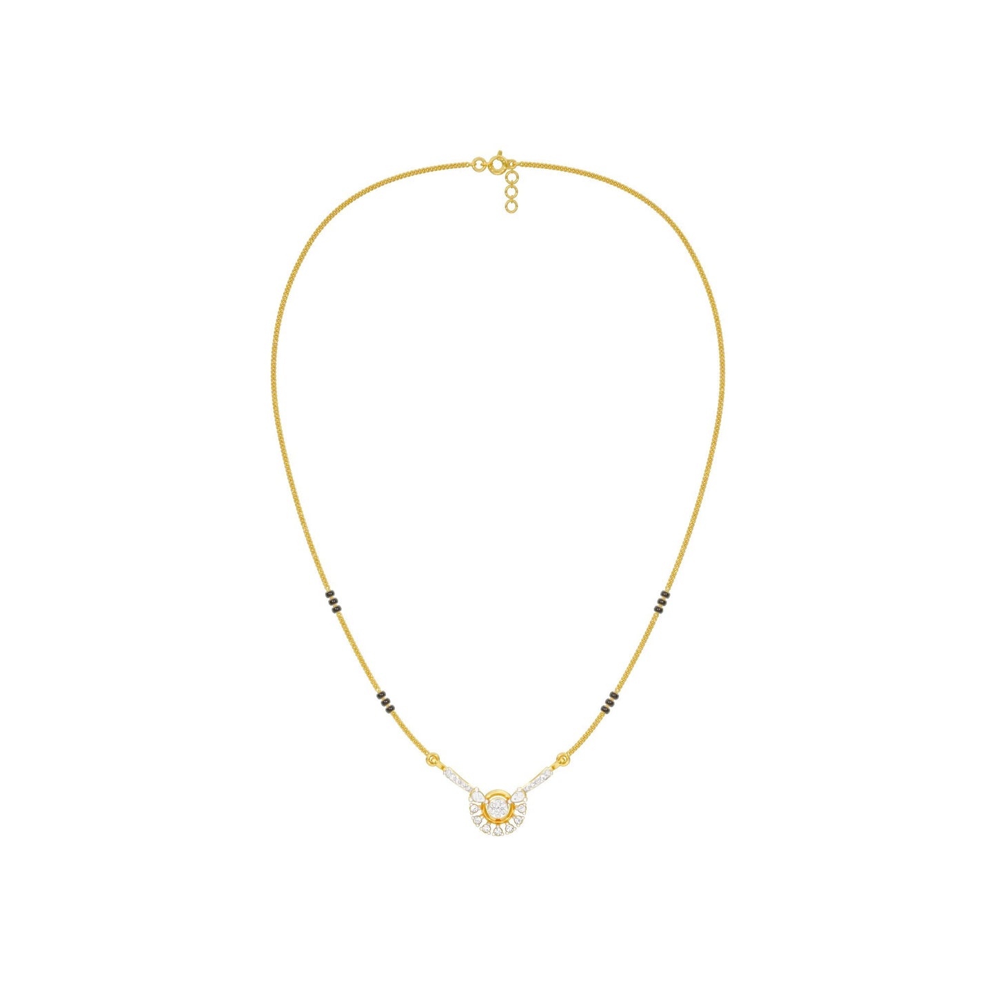 Jyoti Diamond Mangalsutra 18 KT / Yellow Gold