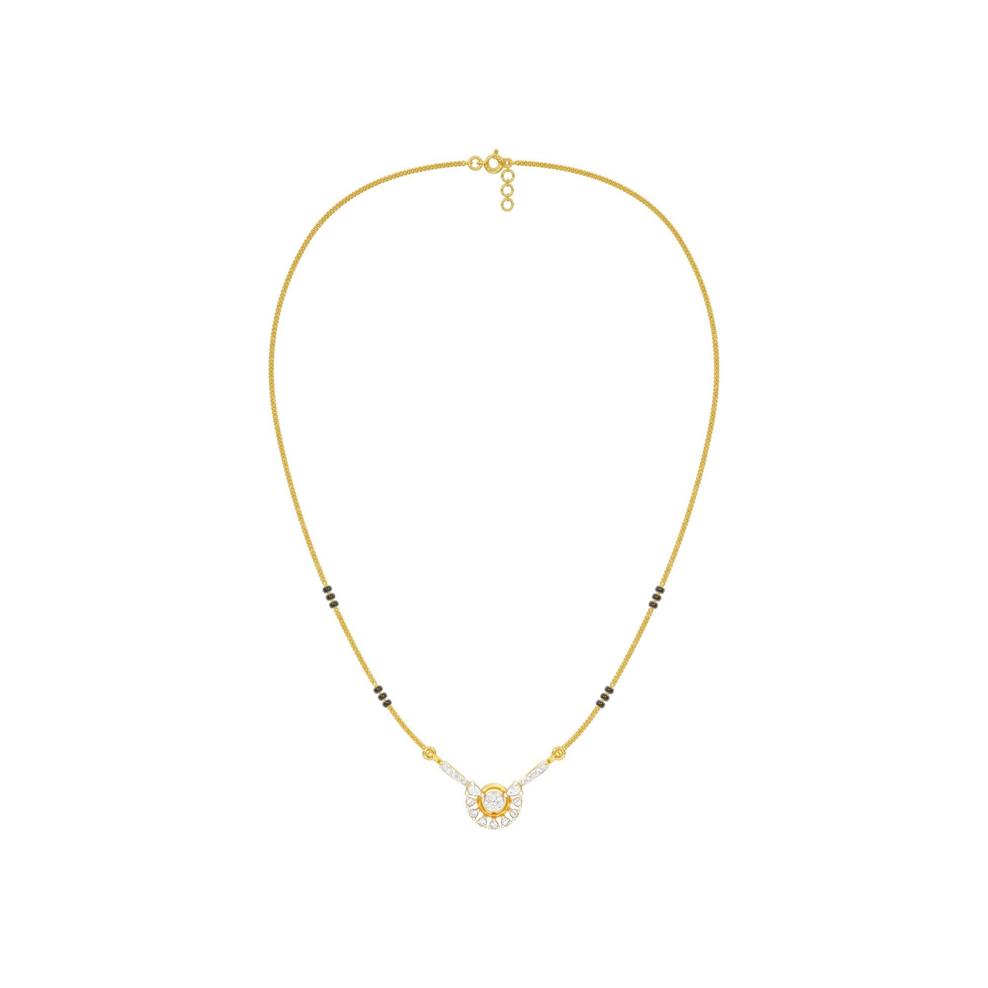 Jyoti Diamond Mangalsutra 18 KT / Yellow Gold