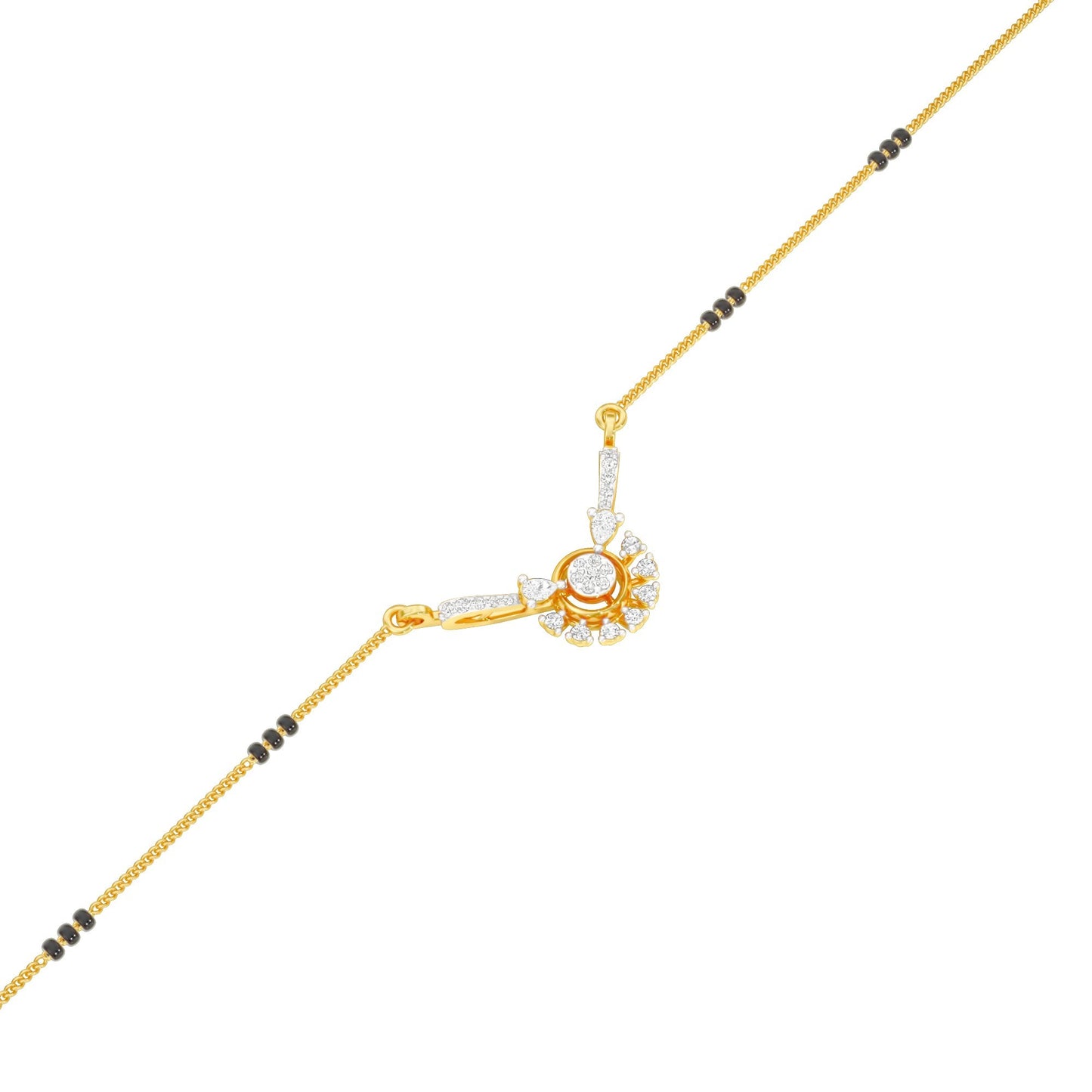 Jyoti Diamond Mangalsutra 18 KT / Yellow Gold