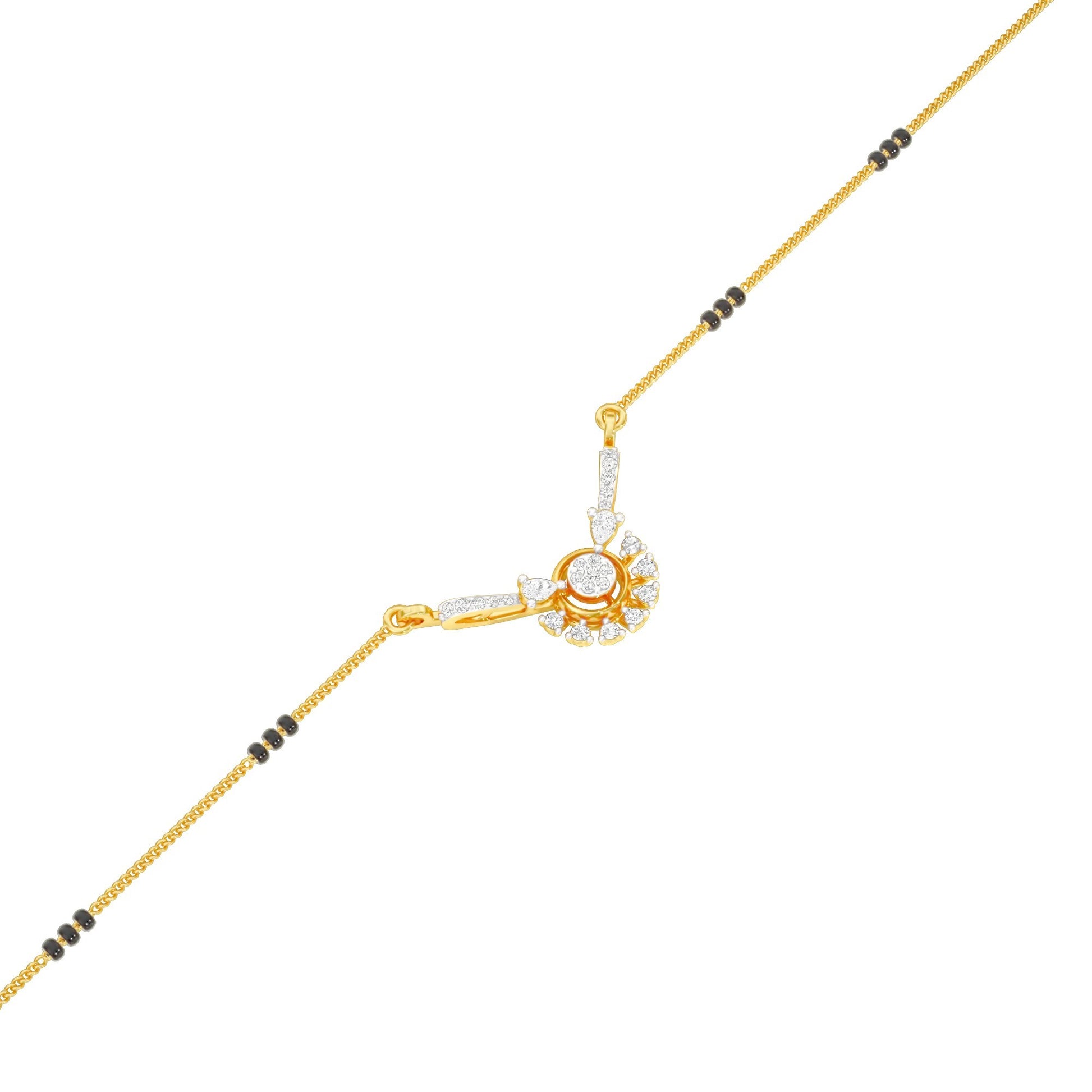 Jyoti Diamond Mangalsutra 18 KT / Yellow Gold