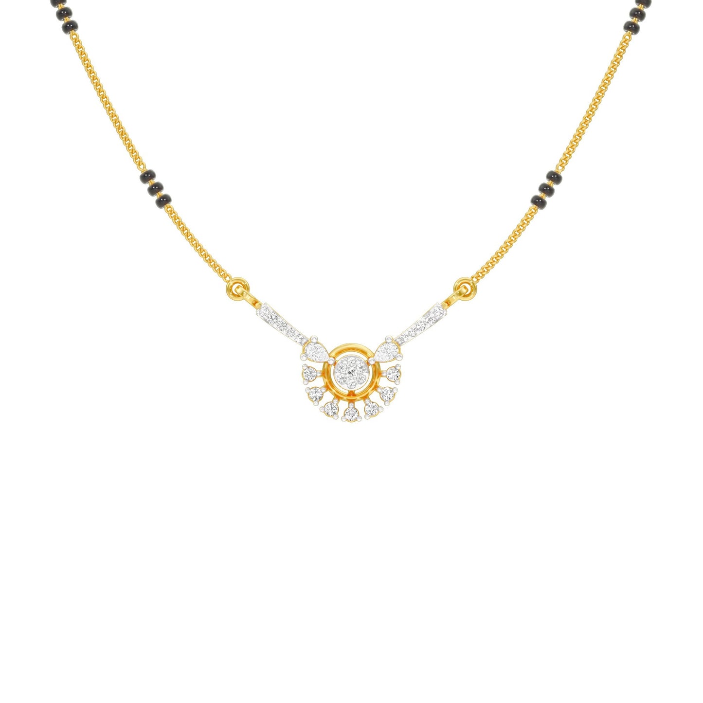 Jyoti Diamond Mangalsutra 18 KT / Yellow Gold