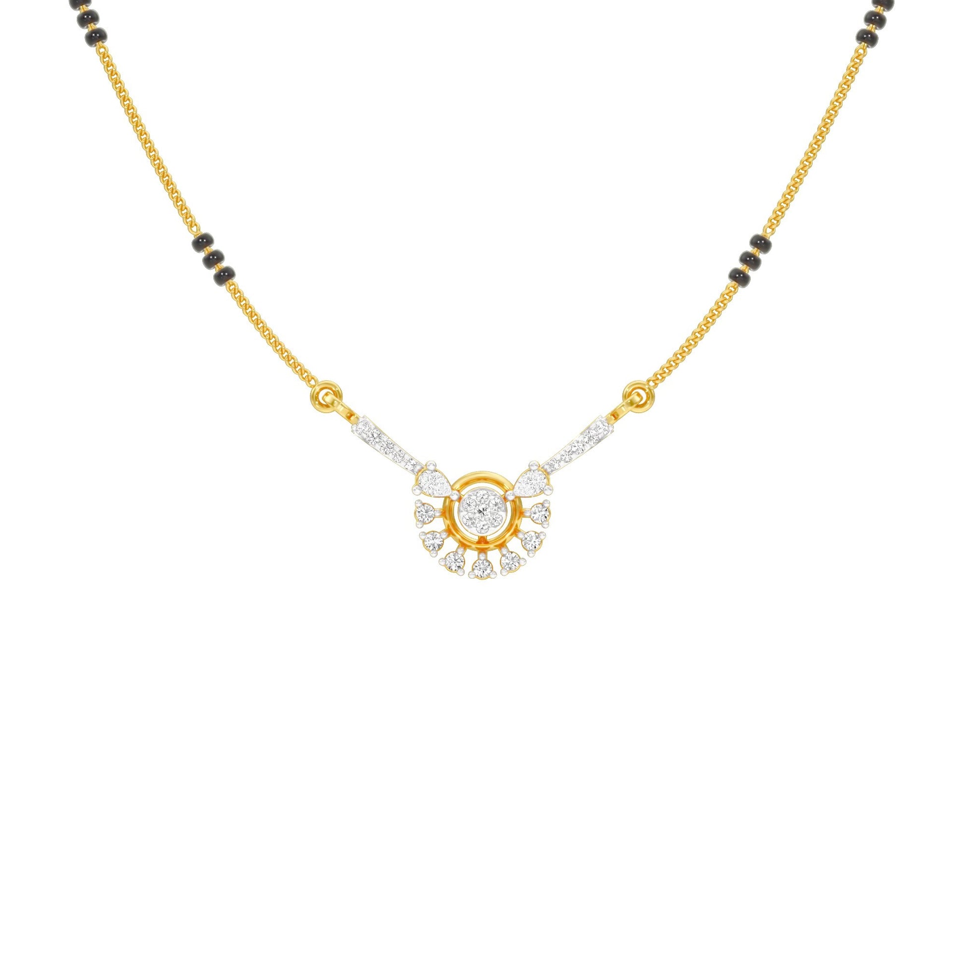 Jyoti Diamond Mangalsutra 18 KT / Yellow Gold