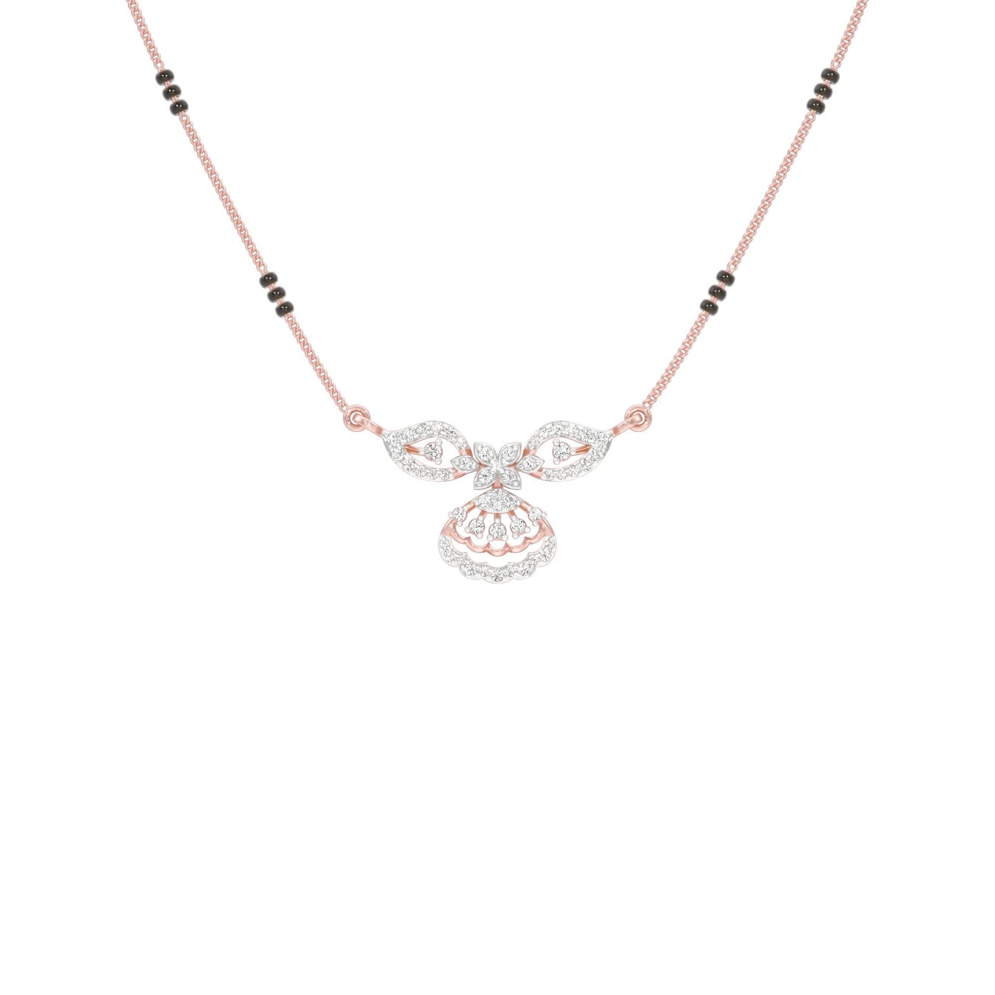 Teja Diamond Mangalsutra 18 KT / Rose Gold