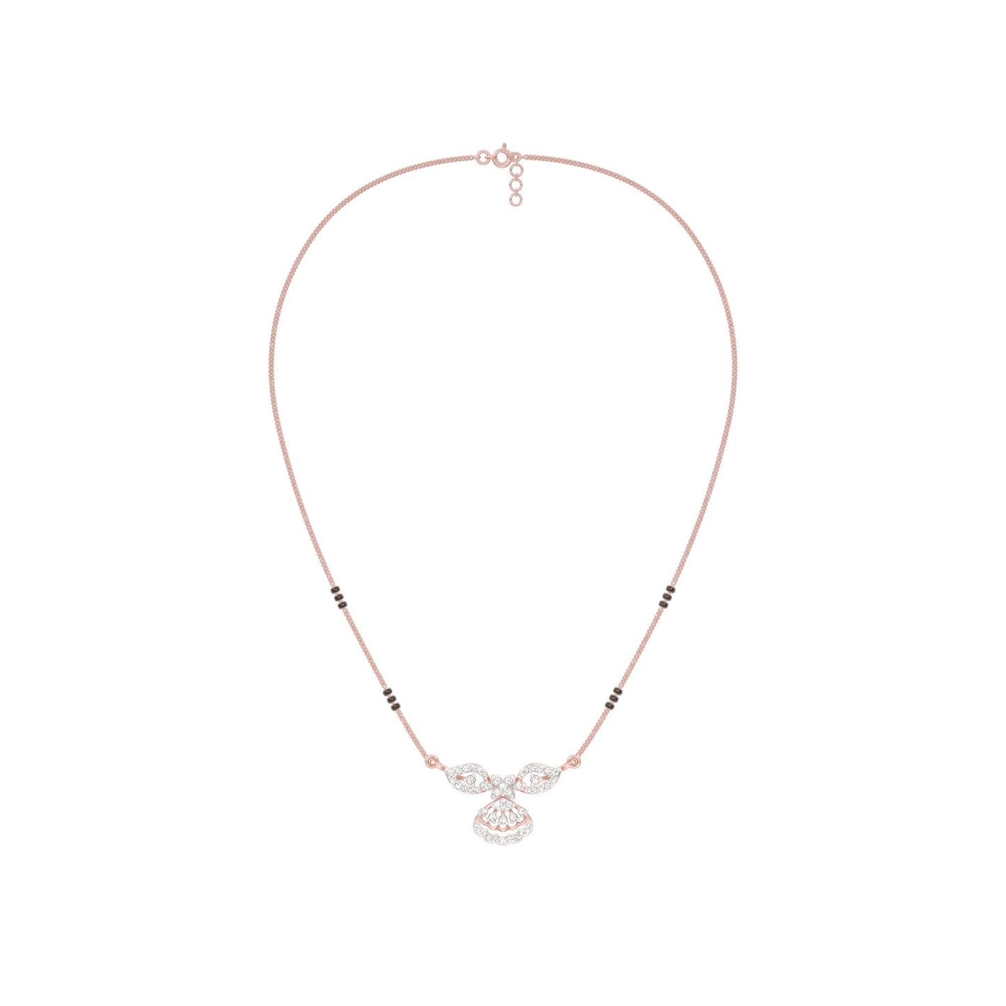 Teja Diamond Mangalsutra 18 KT / Rose Gold