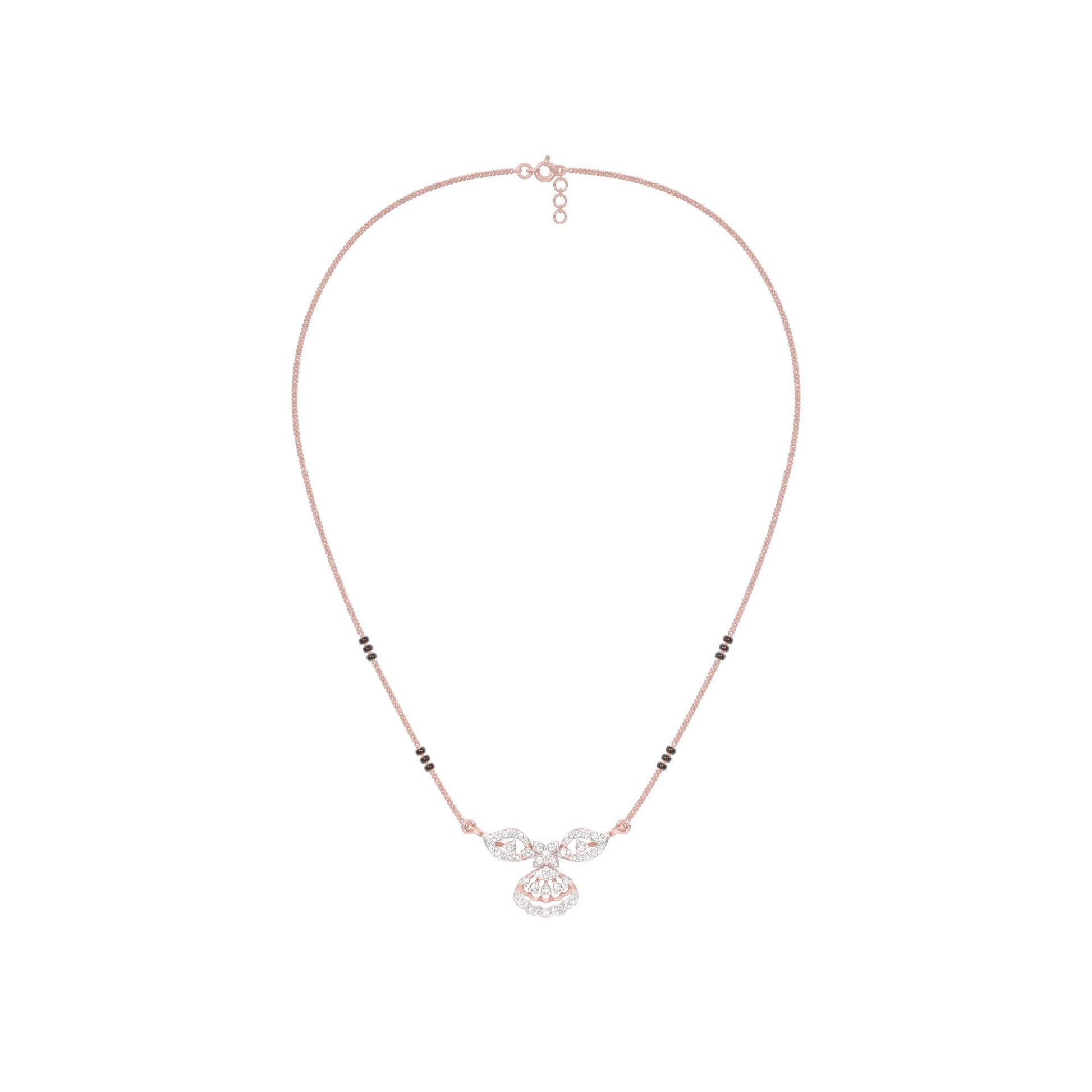 Teja Diamond Mangalsutra 18 KT / Rose Gold