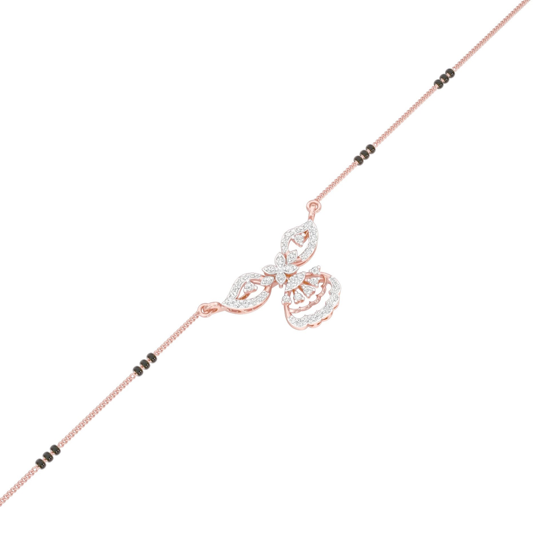 Teja Diamond Mangalsutra 18 KT / Rose Gold