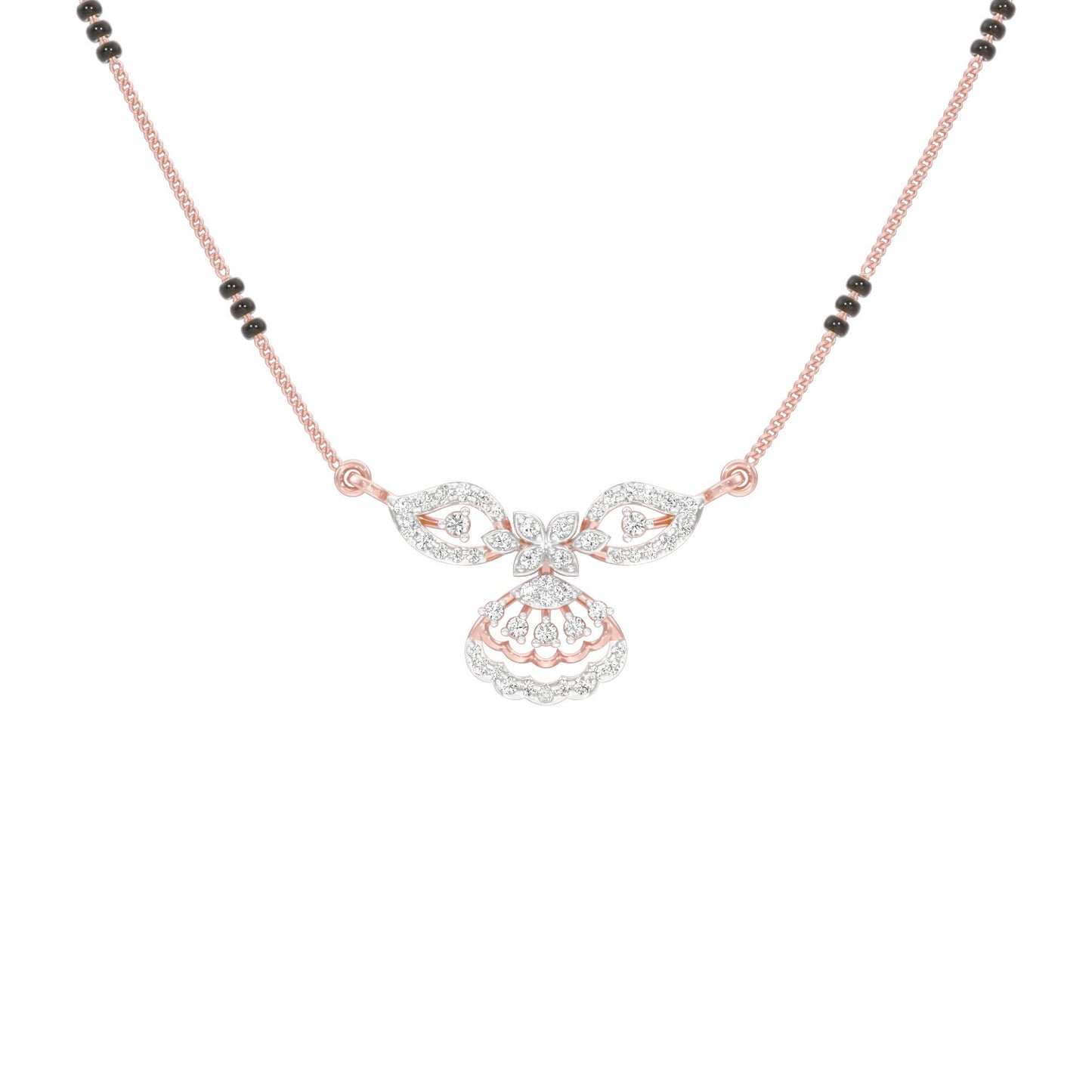 Teja Diamond Mangalsutra 18 KT / Rose Gold