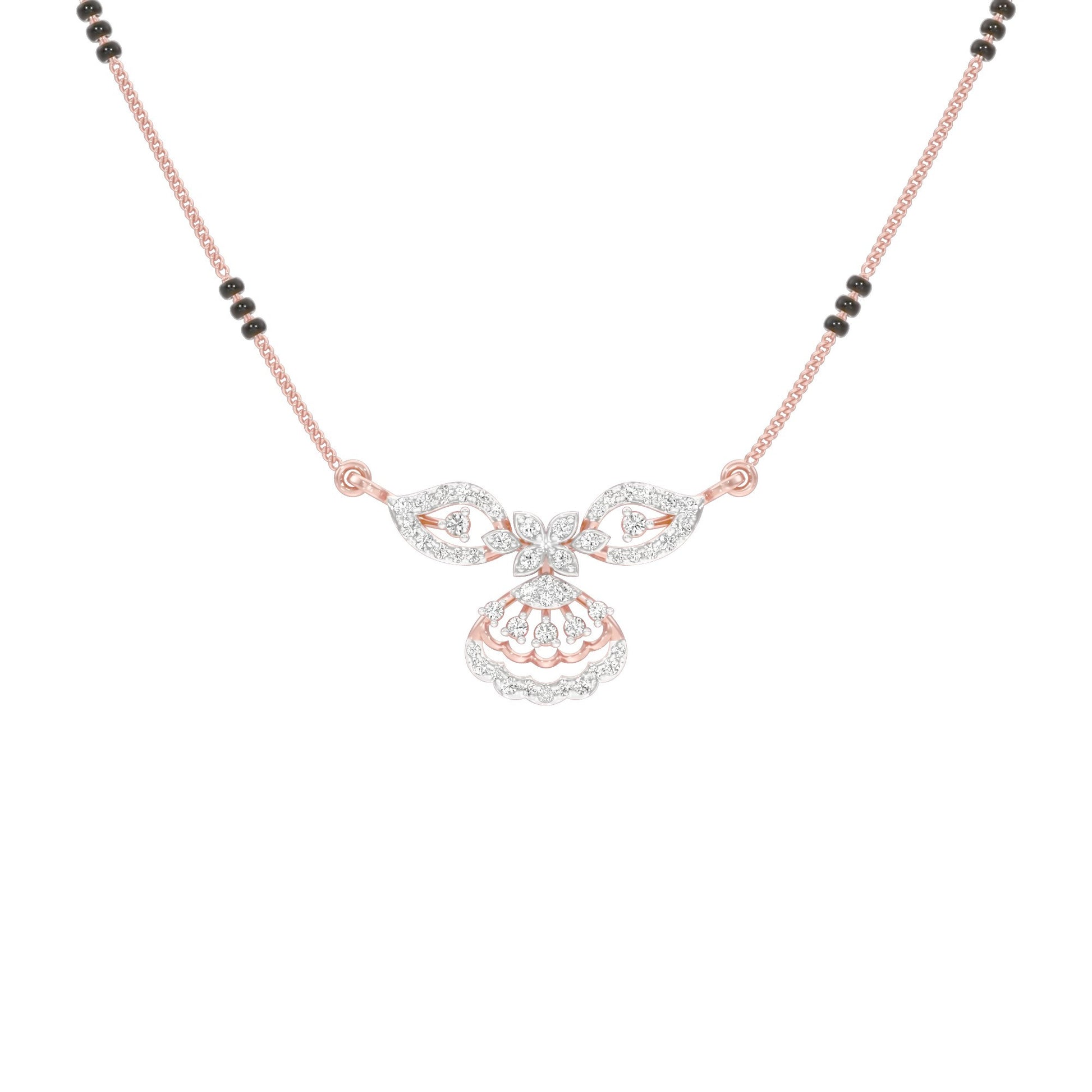 Teja Diamond Mangalsutra 18 KT / Rose Gold