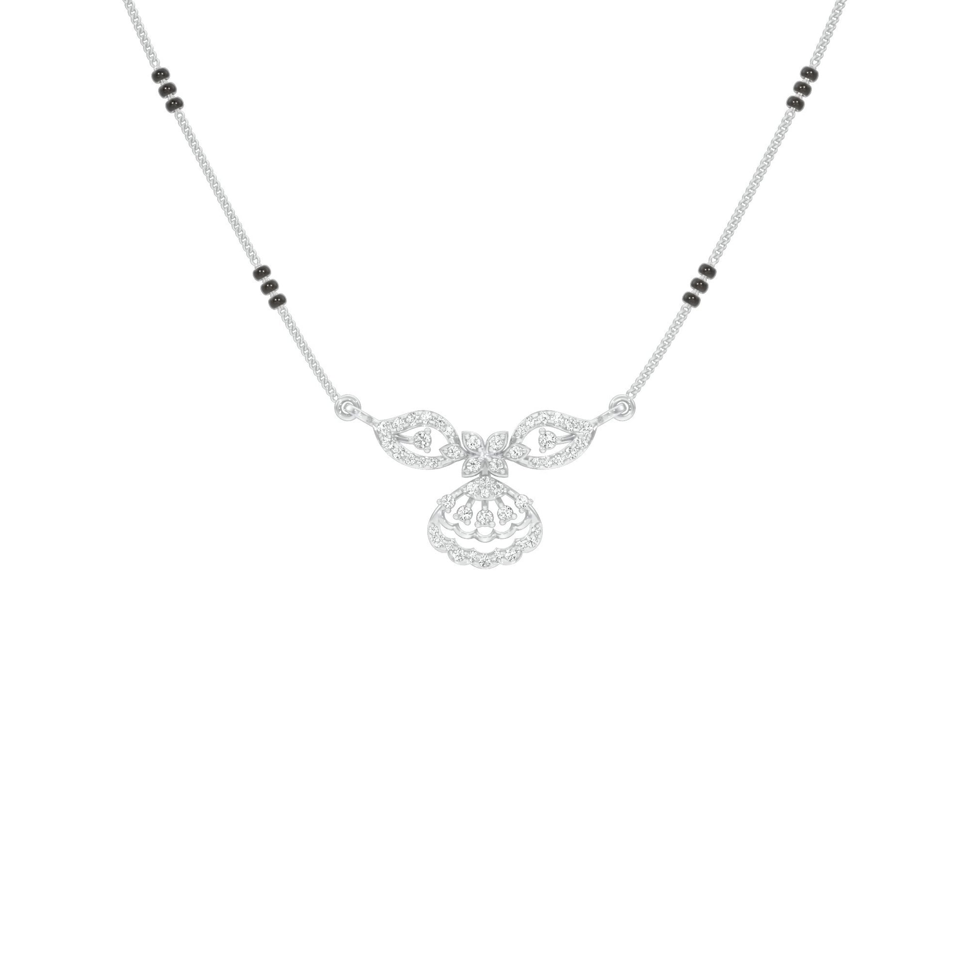 Teja Diamond Mangalsutra 18 KT / White Gold