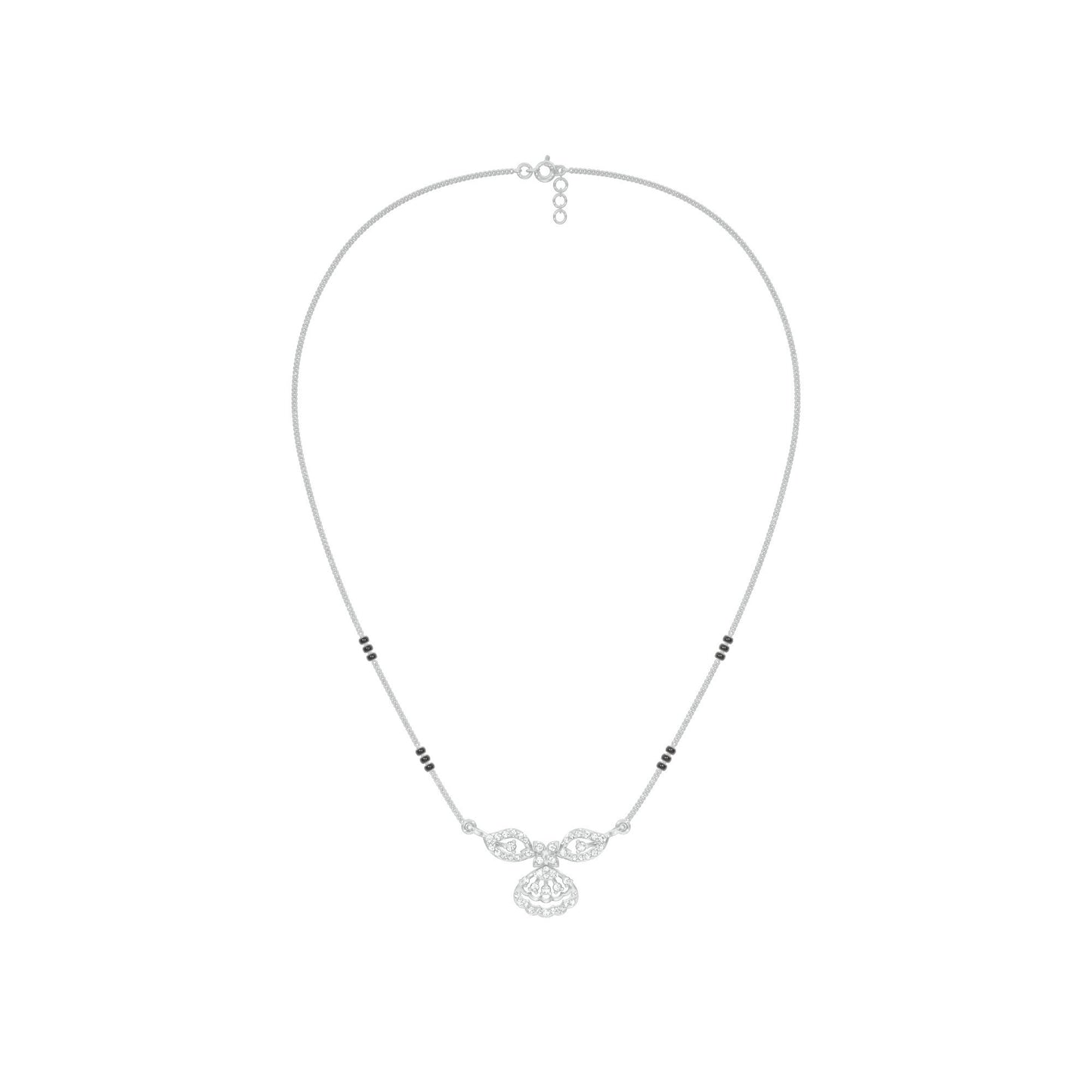 Teja Diamond Mangalsutra 18 KT / White Gold