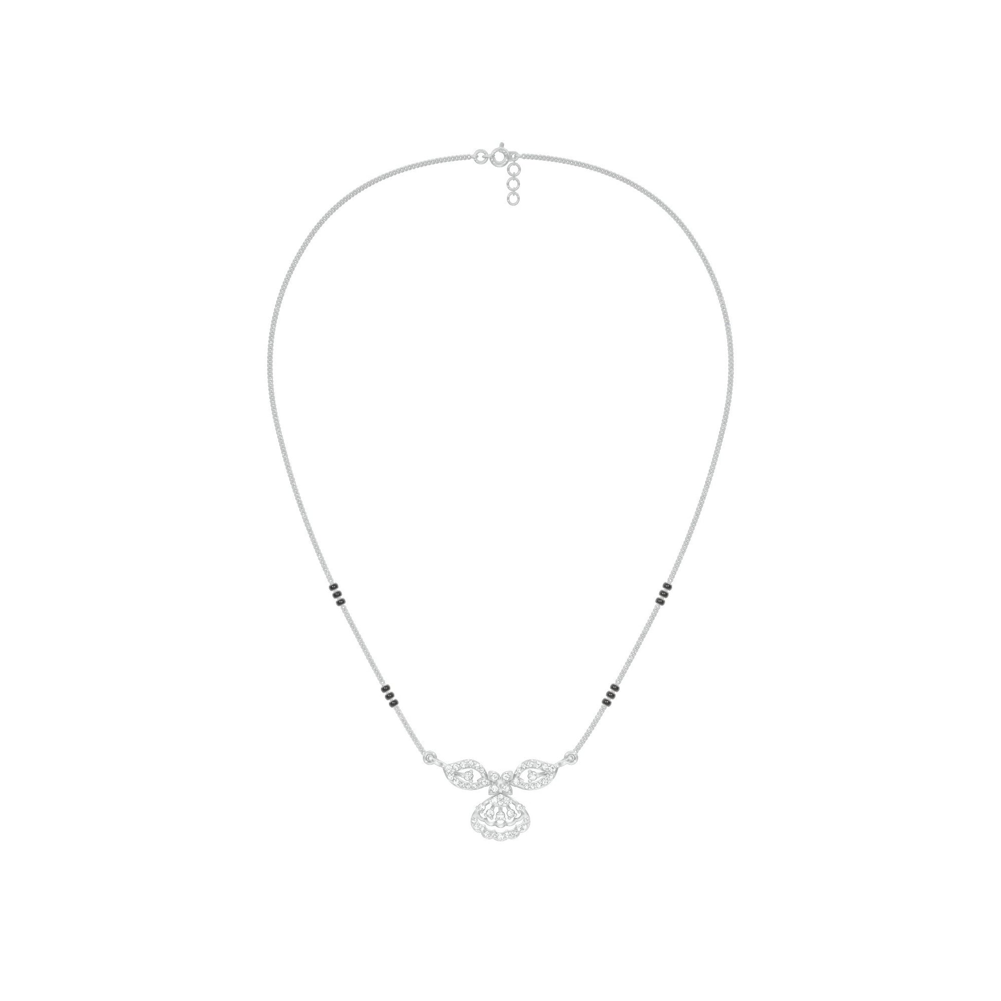 Teja Diamond Mangalsutra 18 KT / White Gold