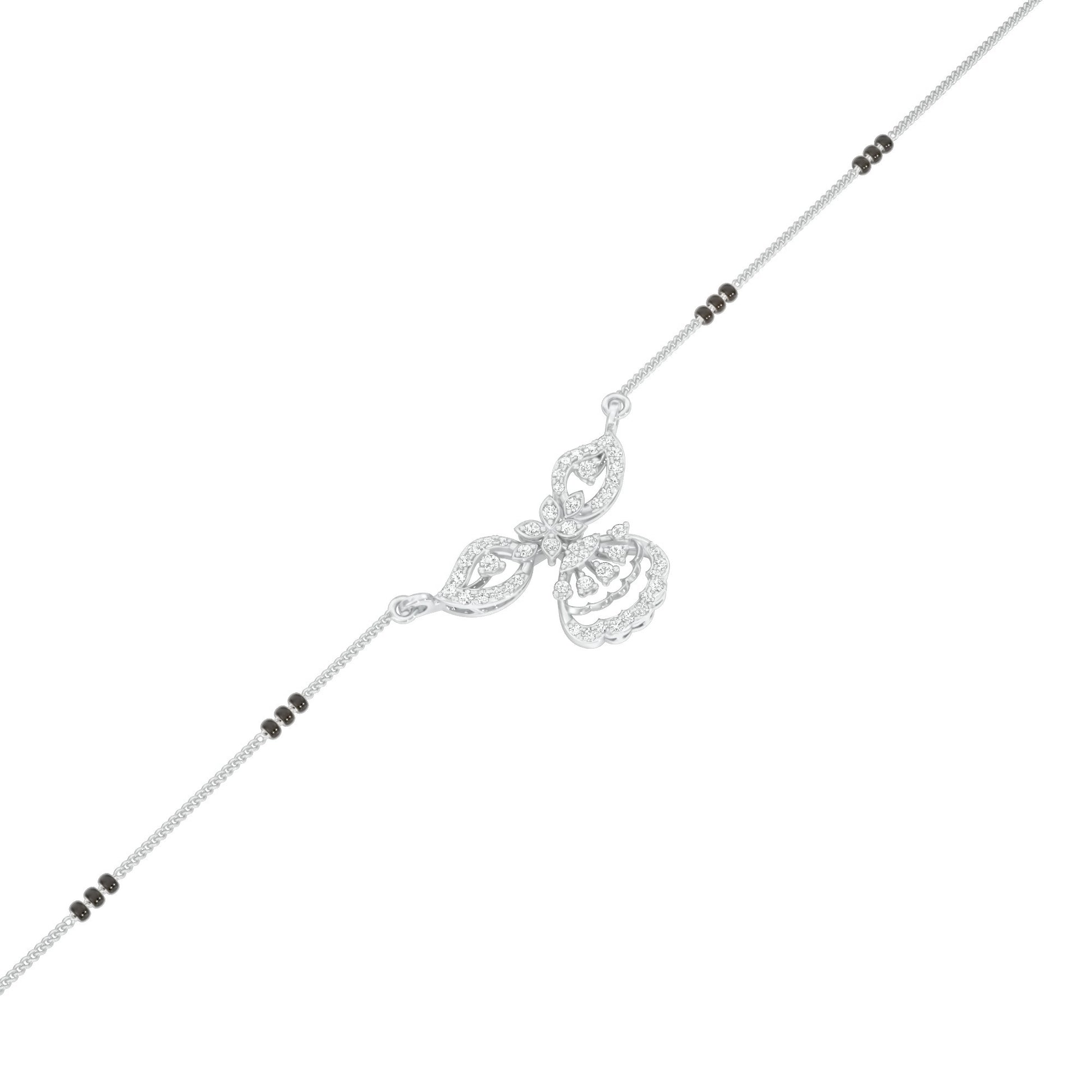 Teja Diamond Mangalsutra 18 KT / White Gold