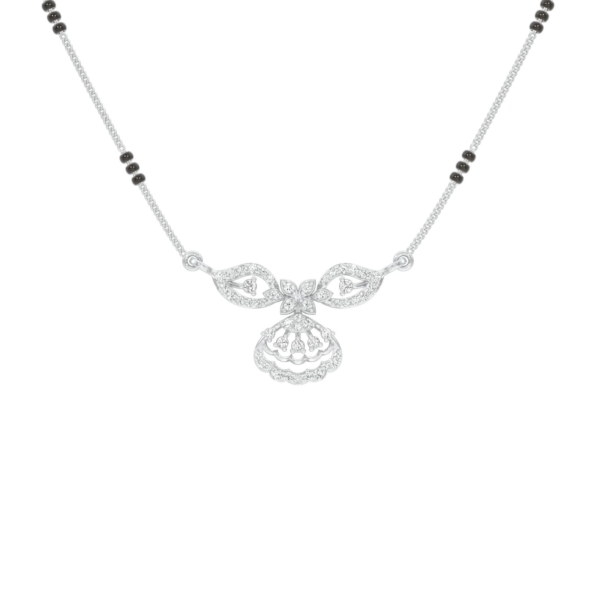 Teja Diamond Mangalsutra 18 KT / White Gold