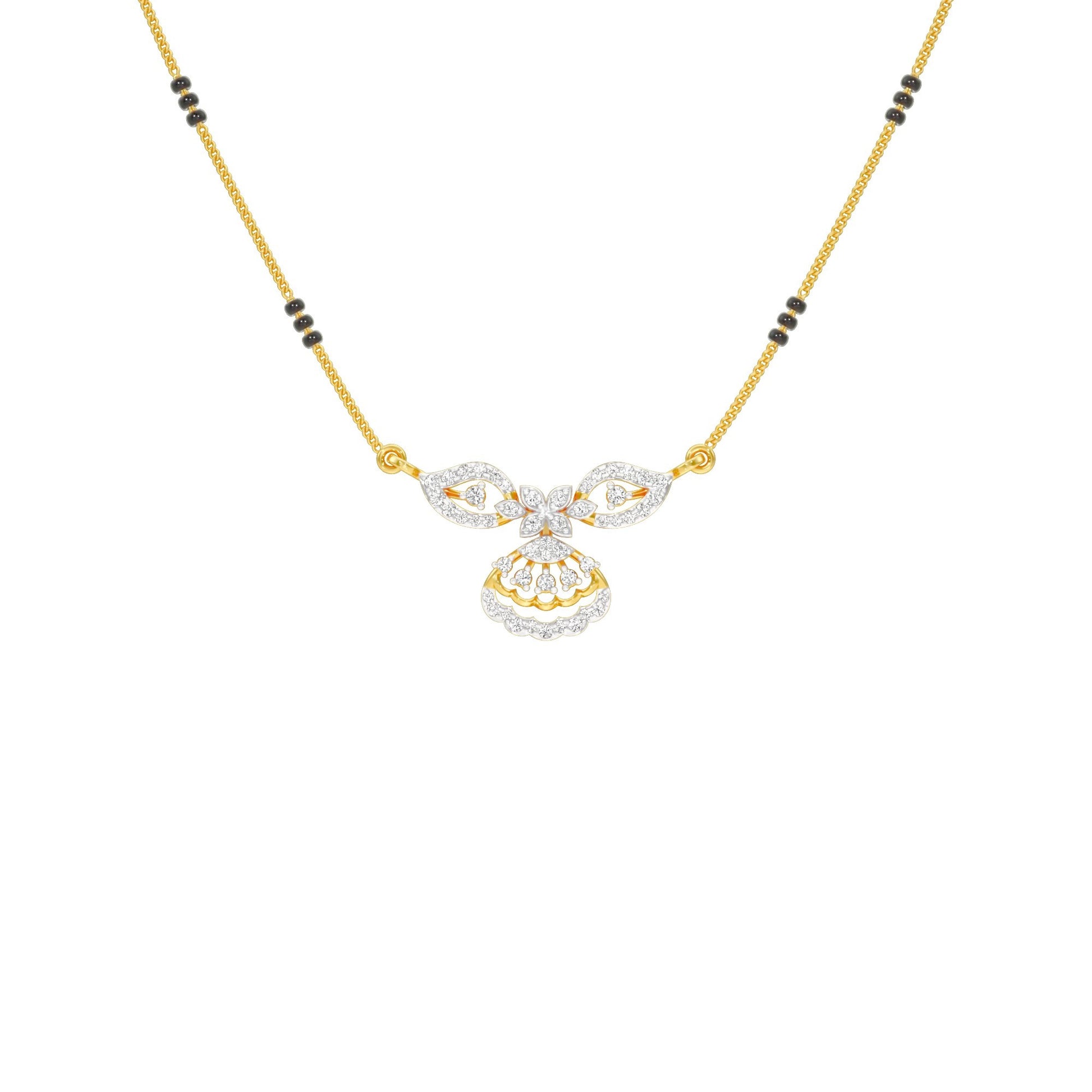 Teja Diamond Mangalsutra 18 KT / Yellow Gold