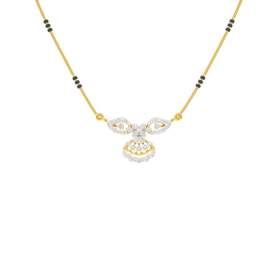Teja Diamond Mangalsutra 18 KT / Yellow Gold