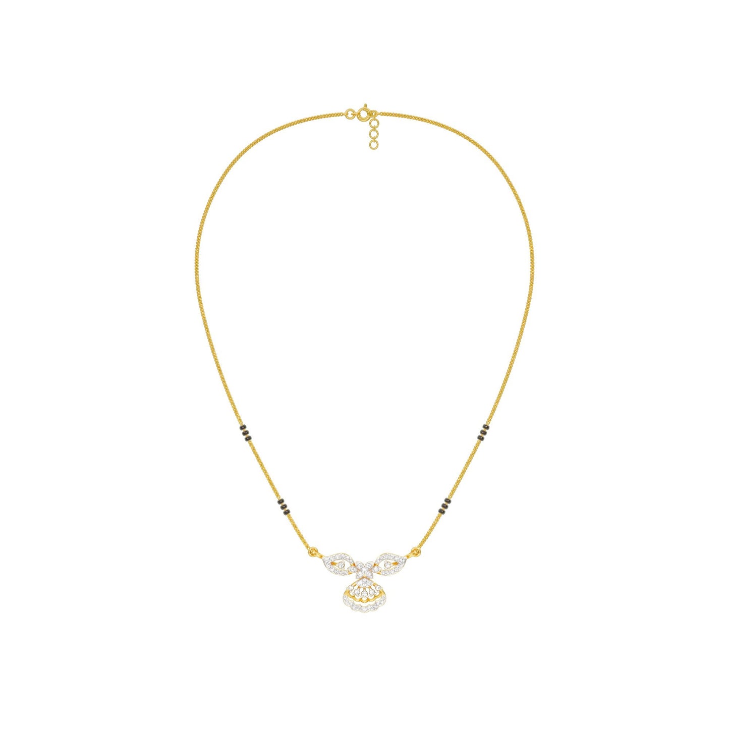 Teja Diamond Mangalsutra 18 KT / Yellow Gold