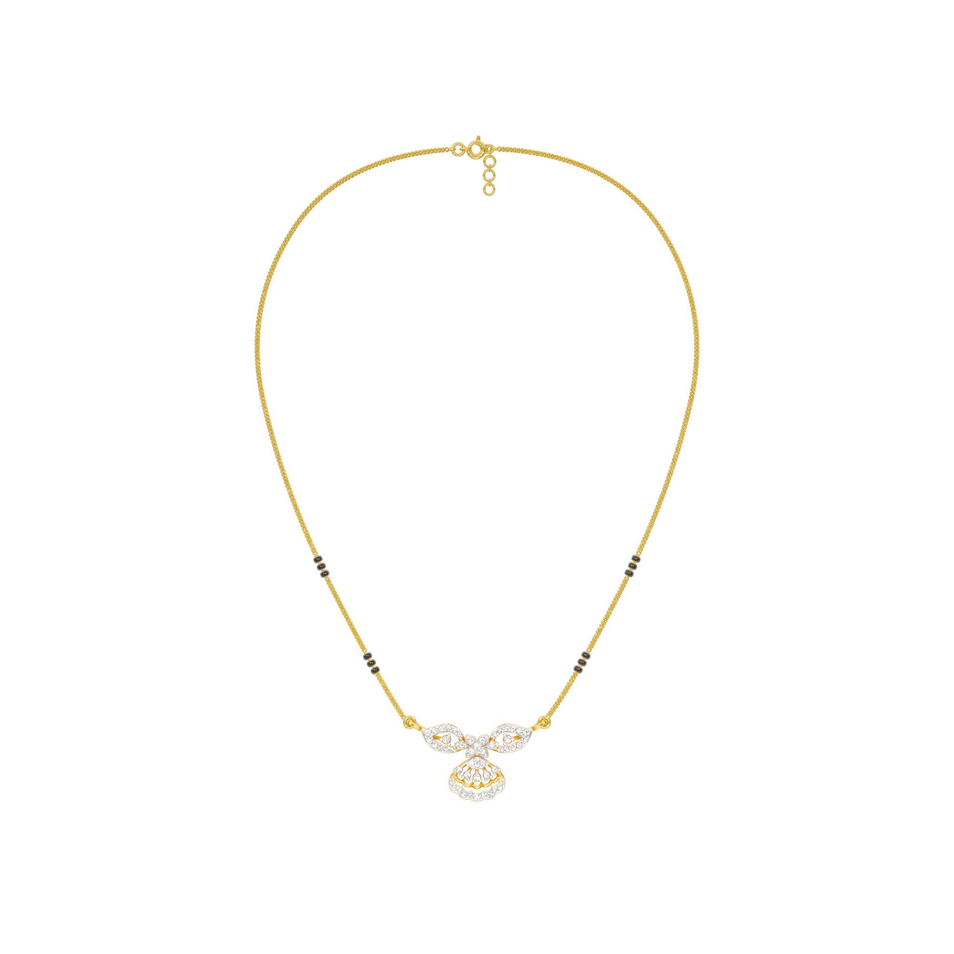 Teja Diamond Mangalsutra 18 KT / Yellow Gold