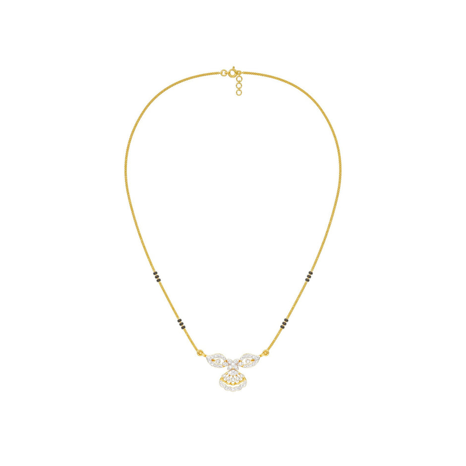 Teja Diamond Mangalsutra 18 KT / Yellow Gold