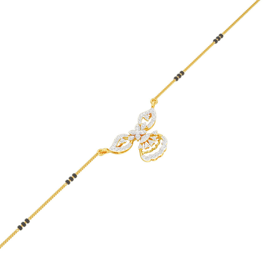 Teja Diamond Mangalsutra 18 KT / Yellow Gold