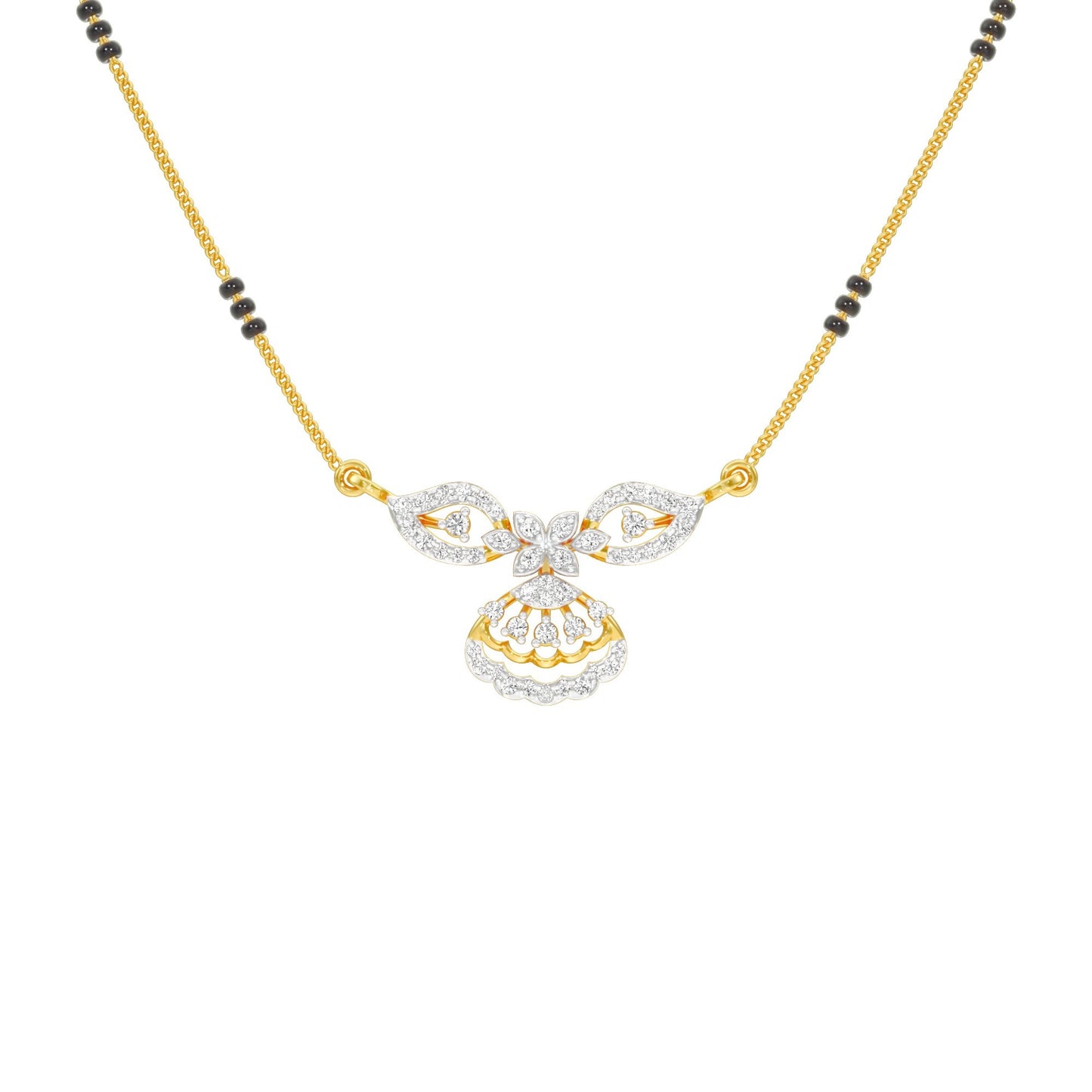 Teja Diamond Mangalsutra 18 KT / Yellow Gold