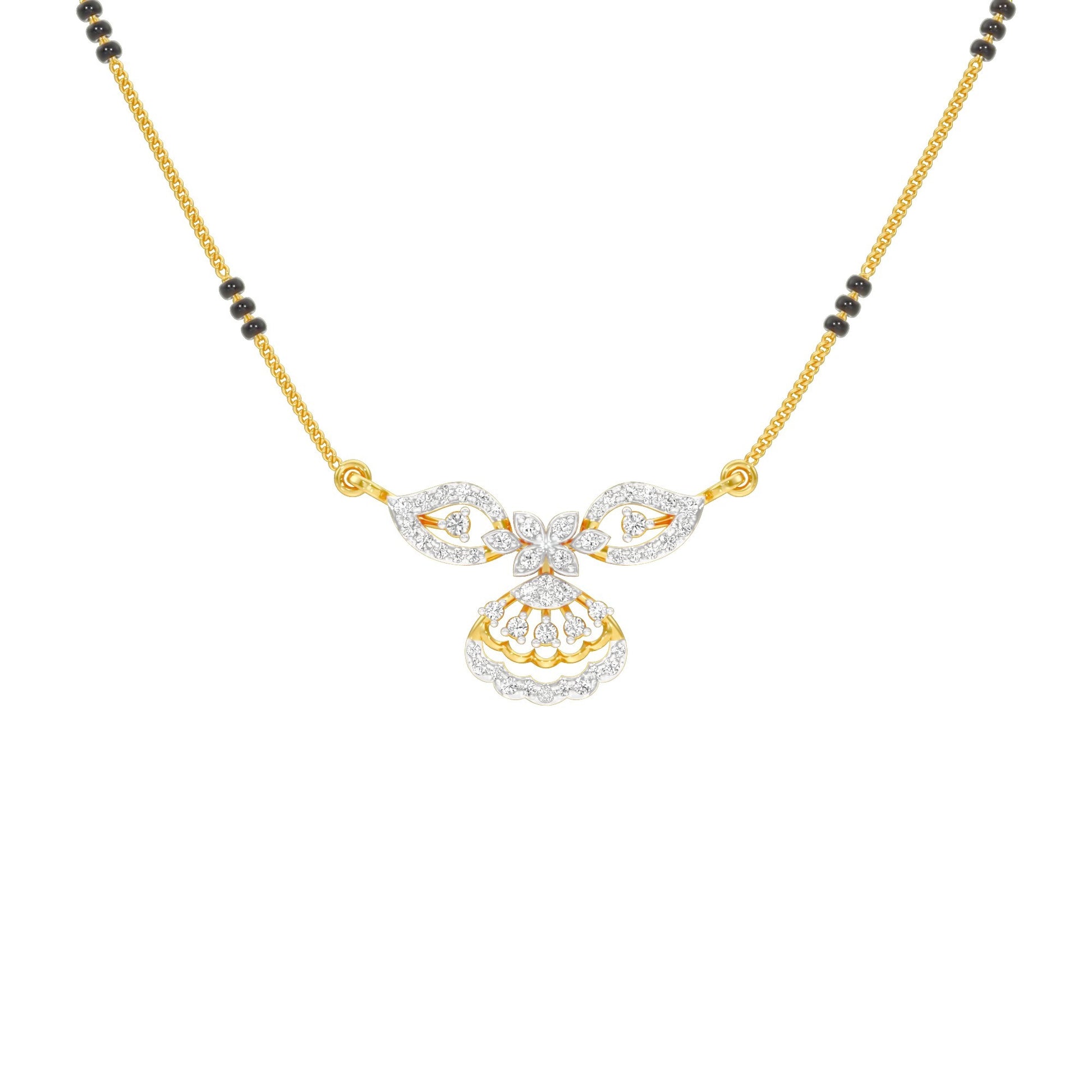 Teja Diamond Mangalsutra 18 KT / Yellow Gold