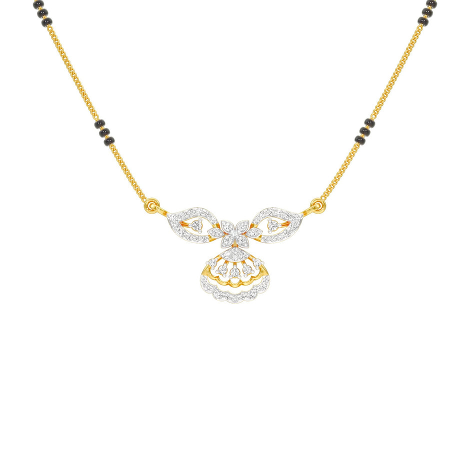 Teja Diamond Mangalsutra 18 KT / Yellow Gold