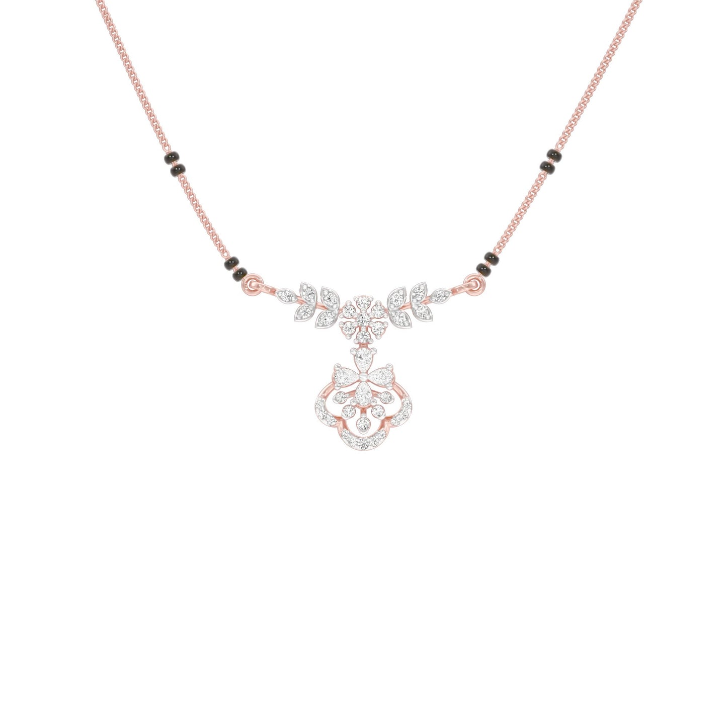 Hira Diamond Mangalsutra 18 KT / Rose Gold
