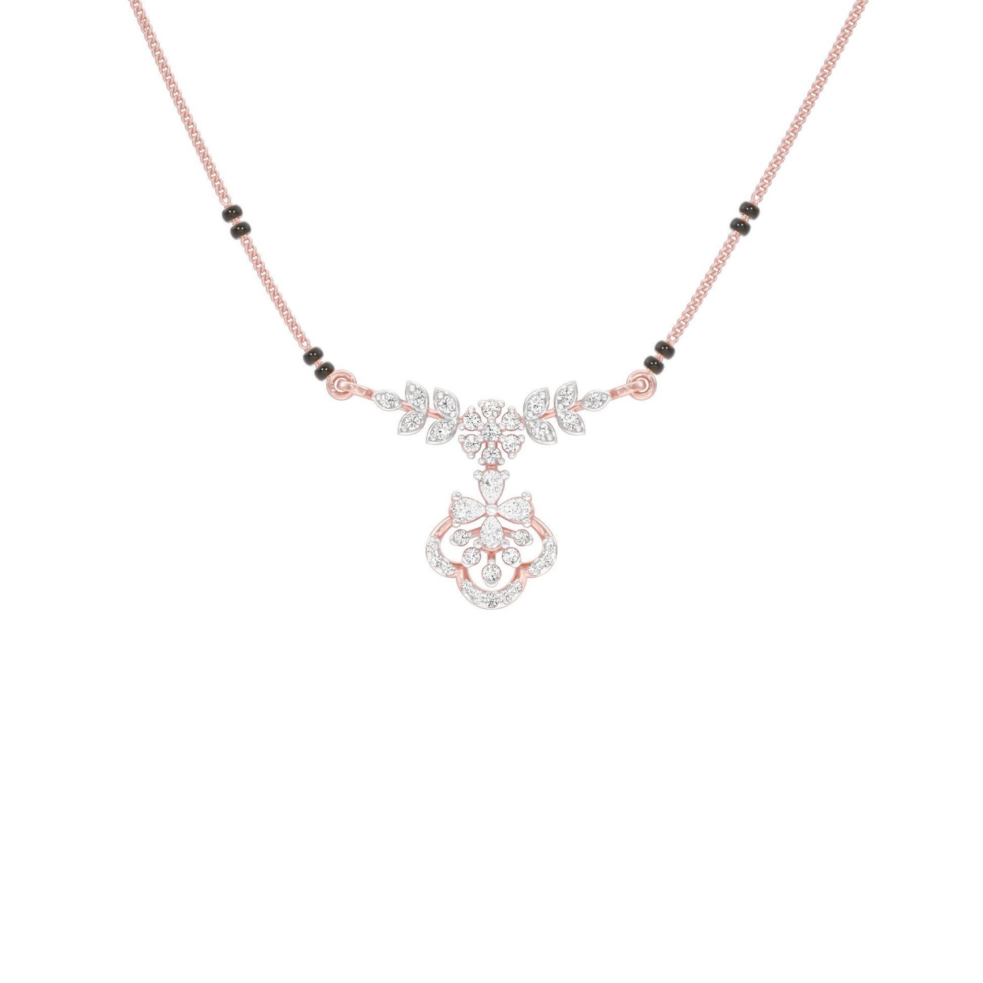 Hira Diamond Mangalsutra 18 KT / Rose Gold