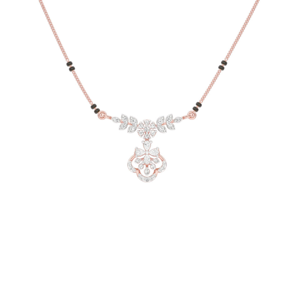 Hira Diamond Mangalsutra 18 KT / Rose Gold