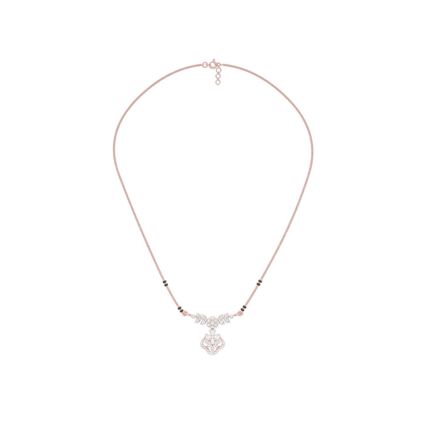 Hira Diamond Mangalsutra 18 KT / Rose Gold