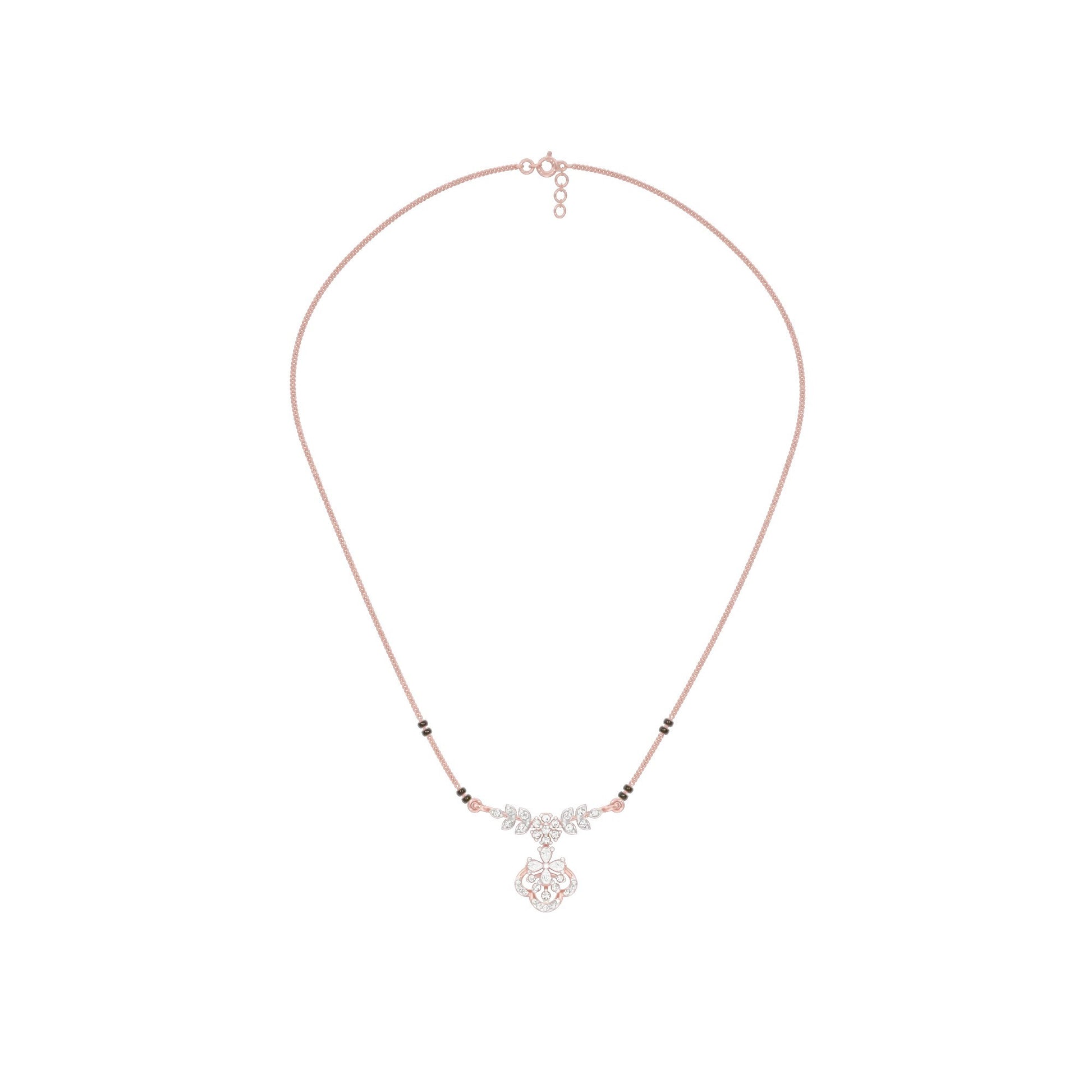Hira Diamond Mangalsutra 18 KT / Rose Gold
