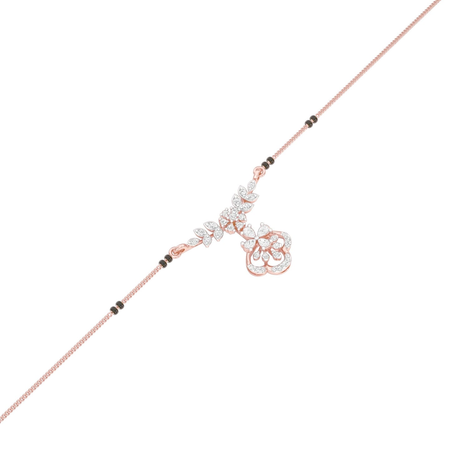 Hira Diamond Mangalsutra 18 KT / Rose Gold