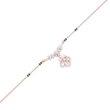 Hira Diamond Mangalsutra 18 KT / Rose Gold