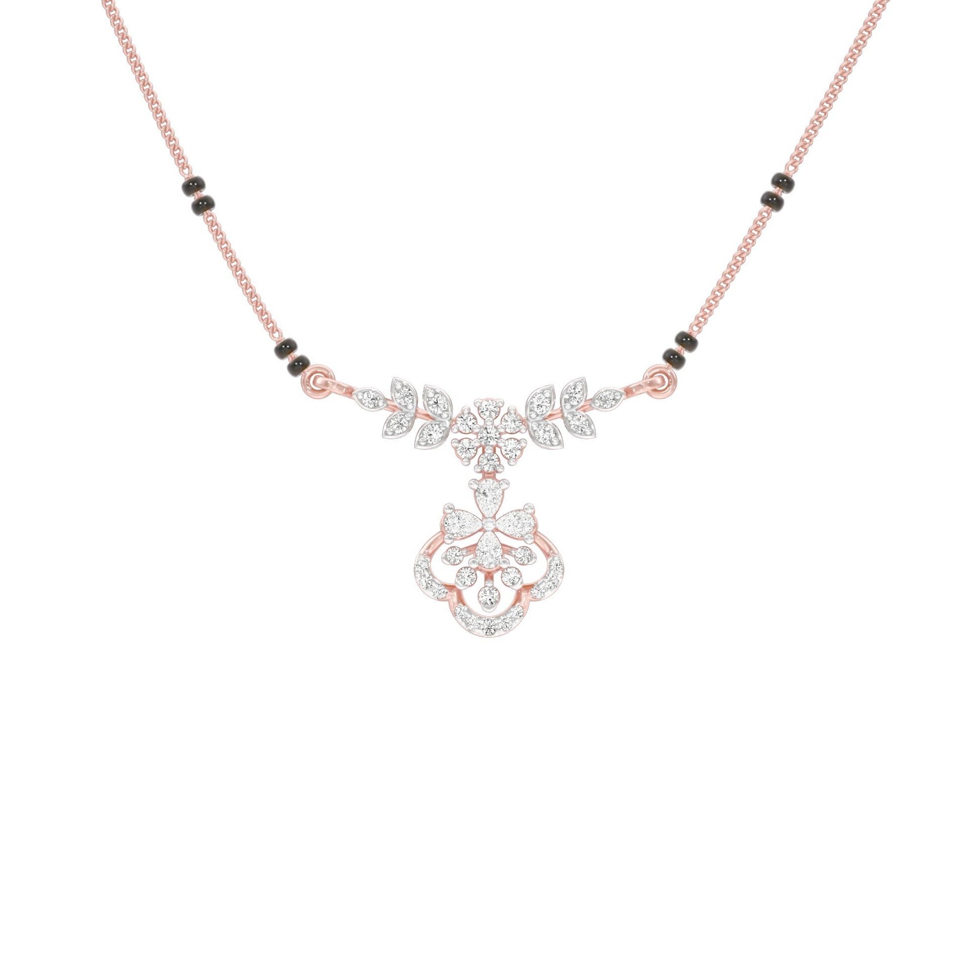 Hira Diamond Mangalsutra 18 KT / Rose Gold