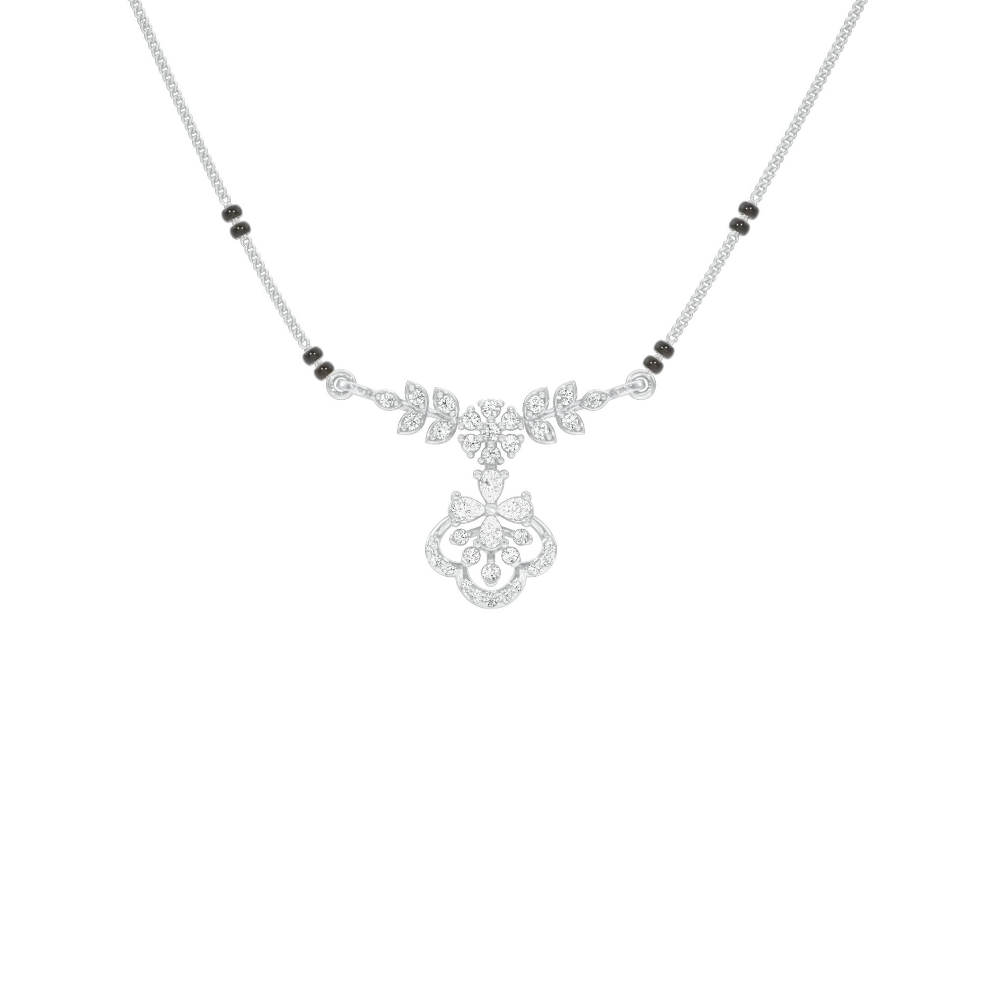 Hira Diamond Mangalsutra 18 KT / White Gold