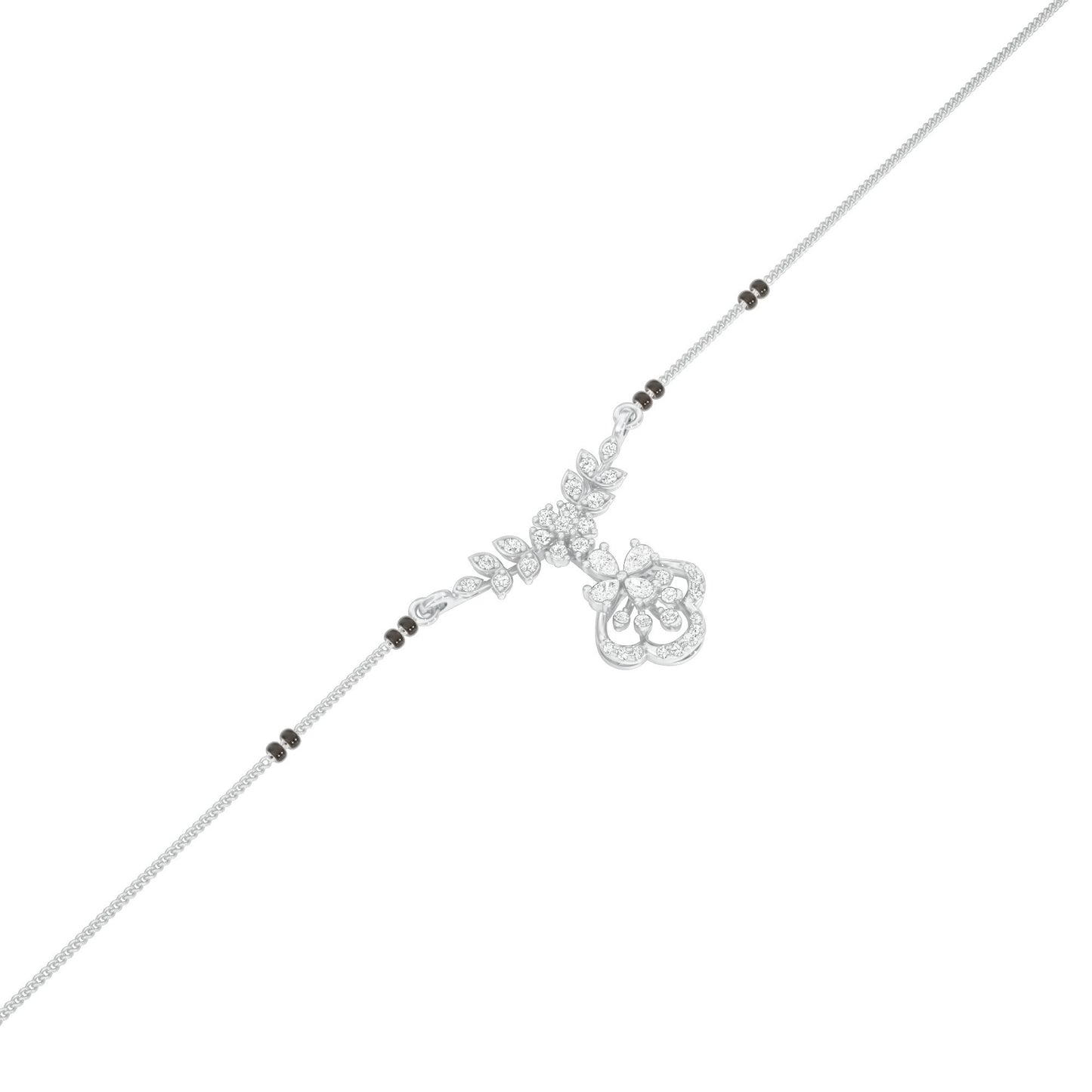 Hira Diamond Mangalsutra 18 KT / White Gold